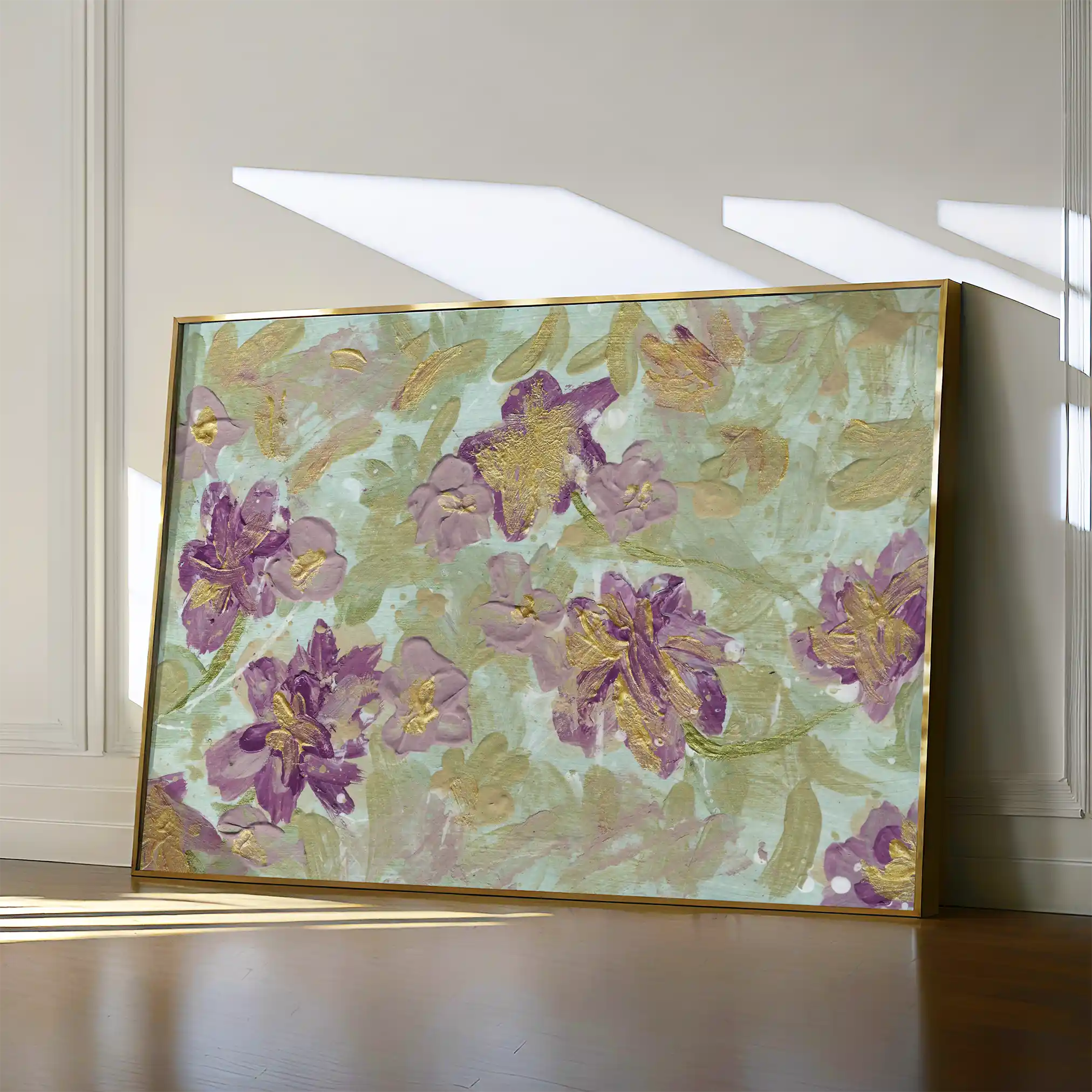 Floral Canvas Wall Art WAD441-F 90 x 60 cm / Stretched on hidden frame