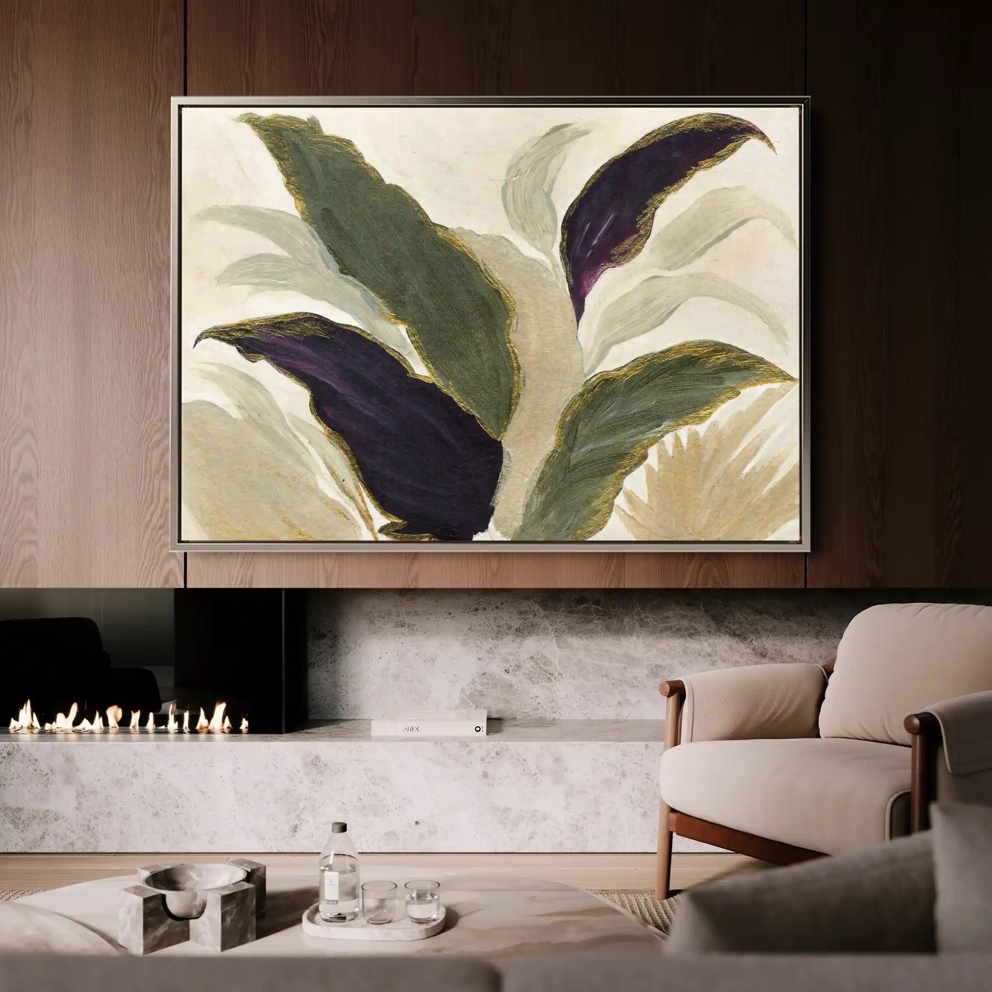 Floral Canvas Wall Art WAD442-F 90 x 60 cm / Stretched on hidden frame