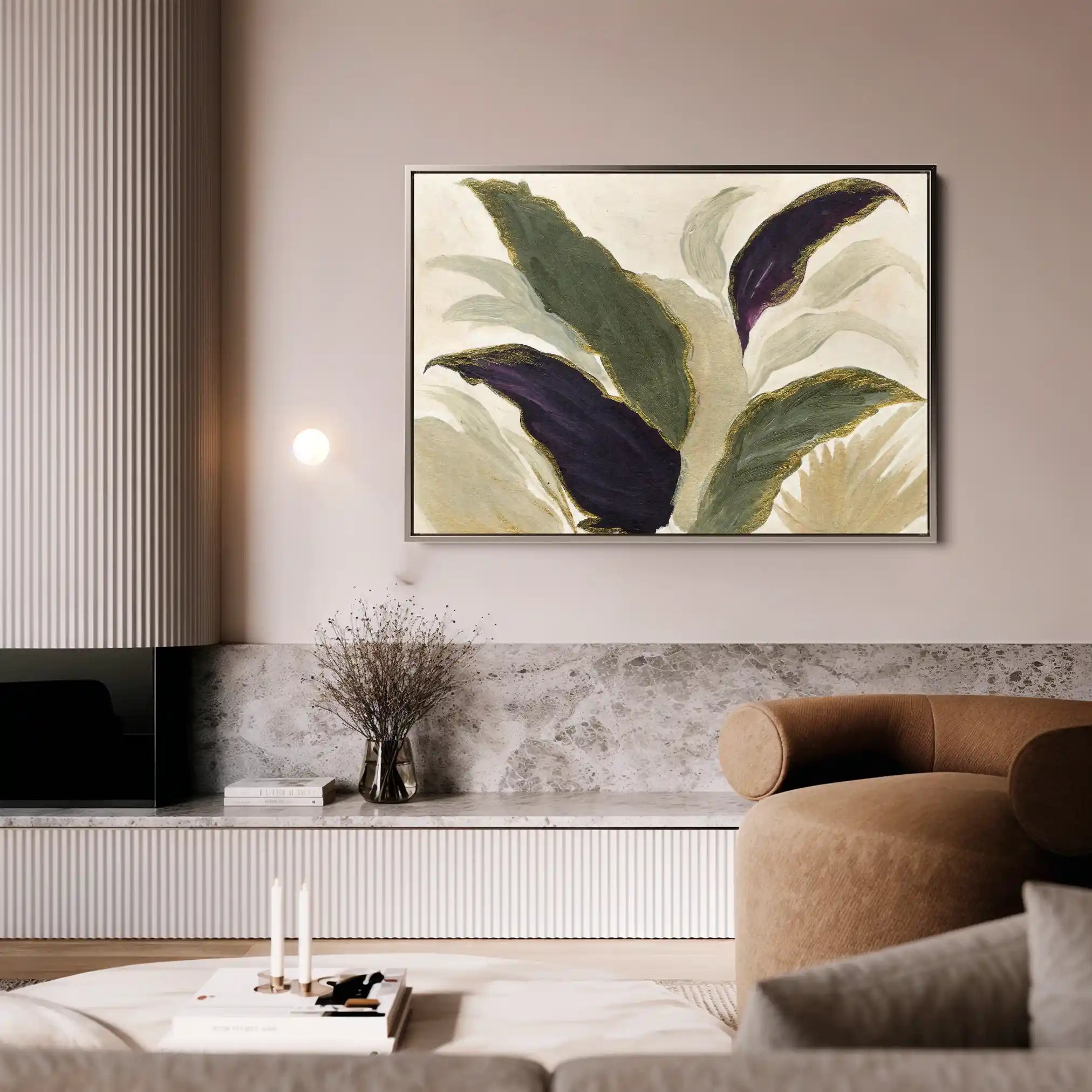 Floral Canvas Wall Art WAD442-F 90 x 60 cm / Stretched on hidden frame