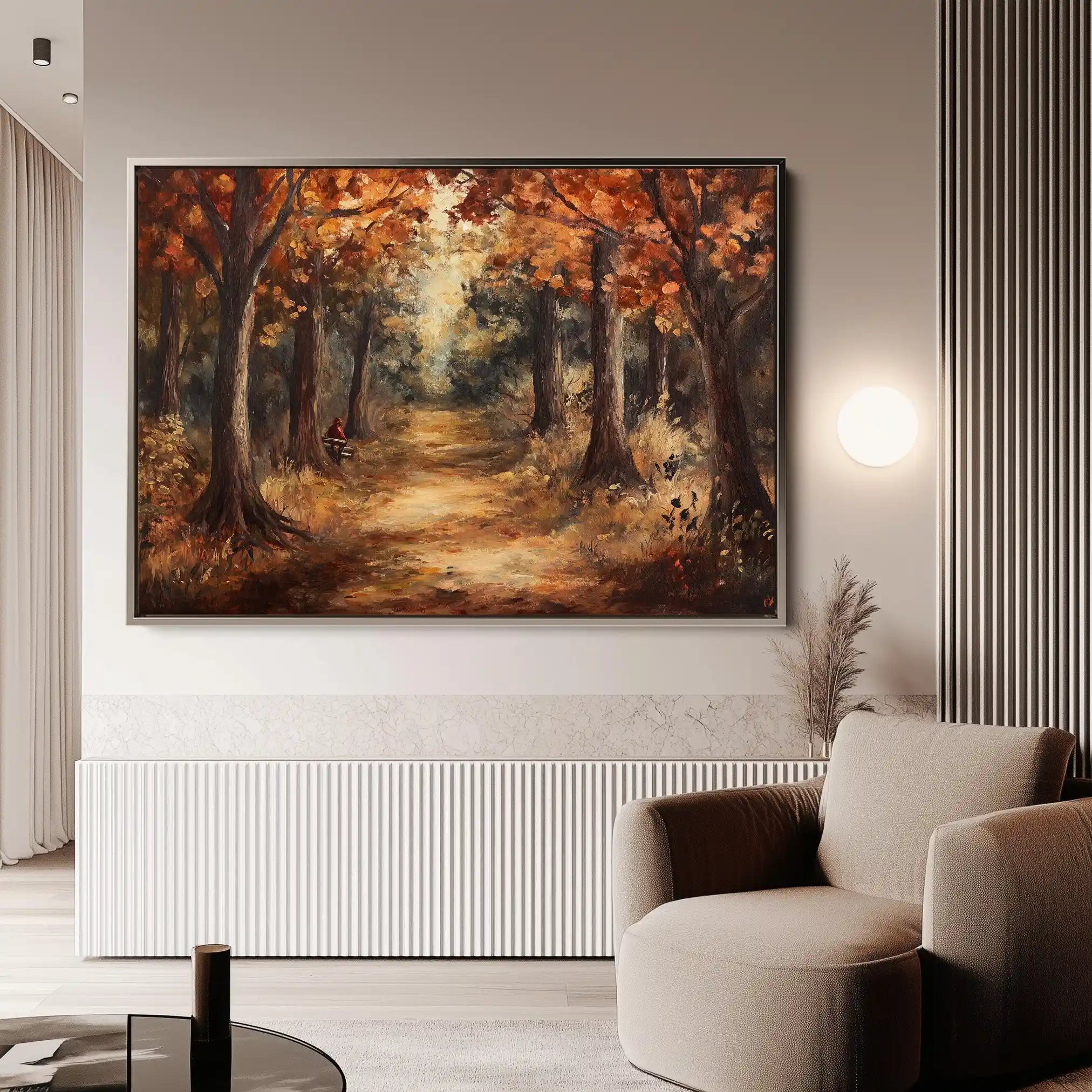 Landscape 442 Canvas Art 90 x 60 cm / Stretched on hidden frame