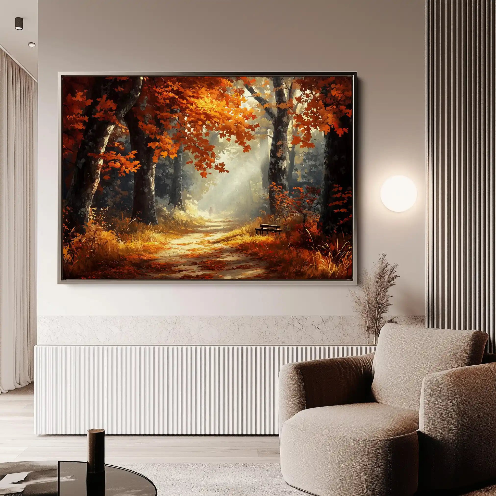Landscape 443 Canvas Art 90 x 60 cm / Stretched on hidden frame