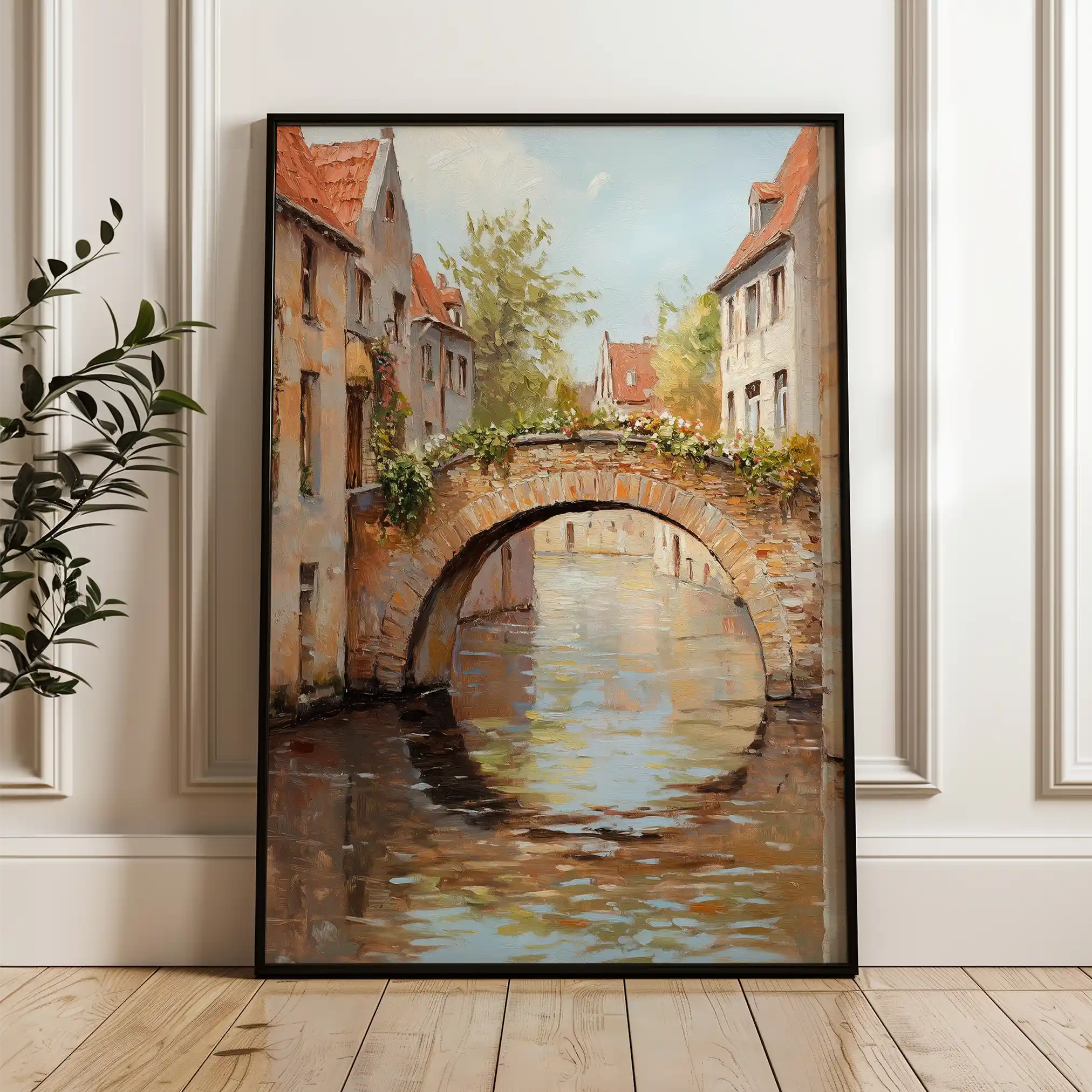 Landscape 445 Canvas Art 90 x 60 cm / Stretched on hidden frame