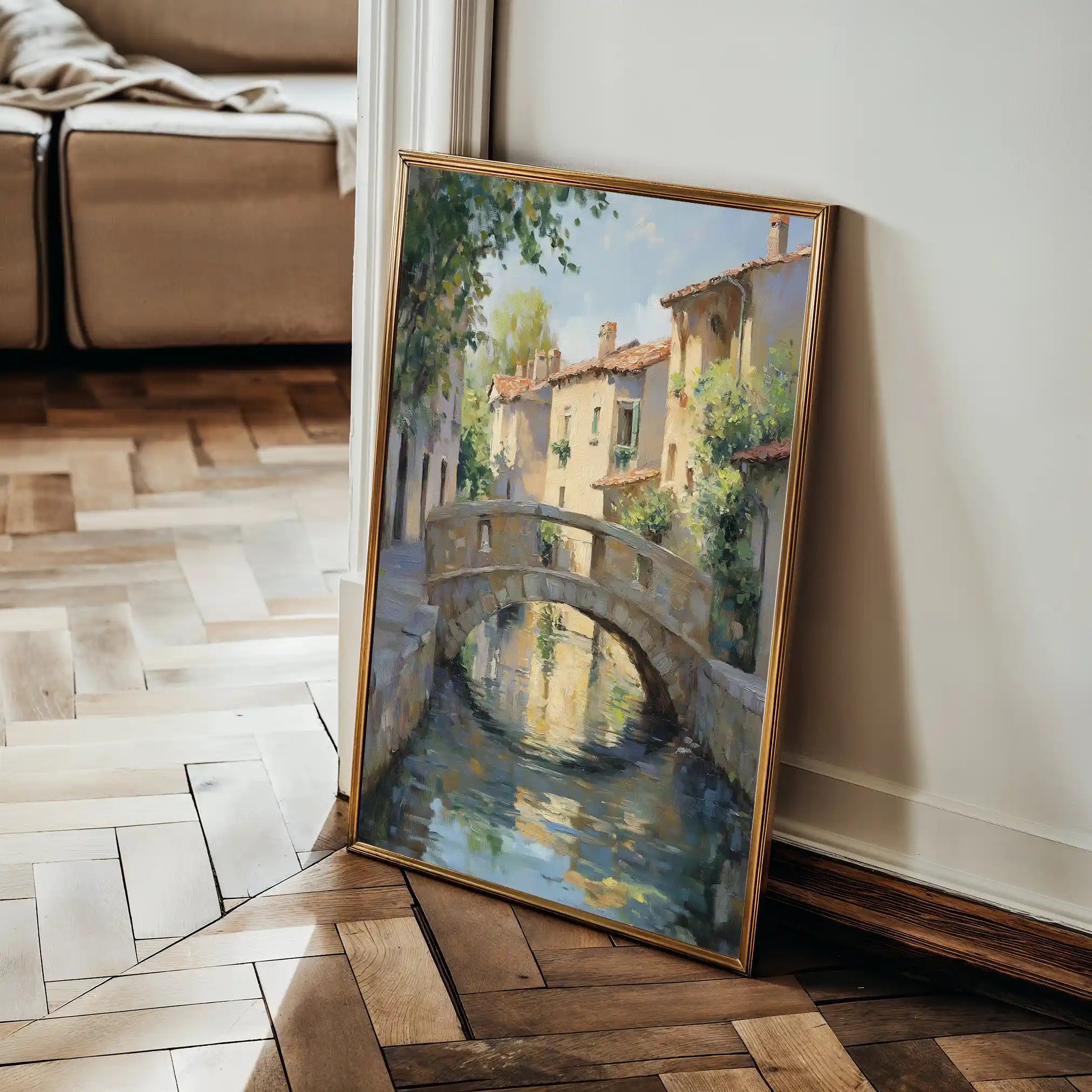 Landscape 446 Canvas Art 90 x 60 cm / Stretched on hidden frame