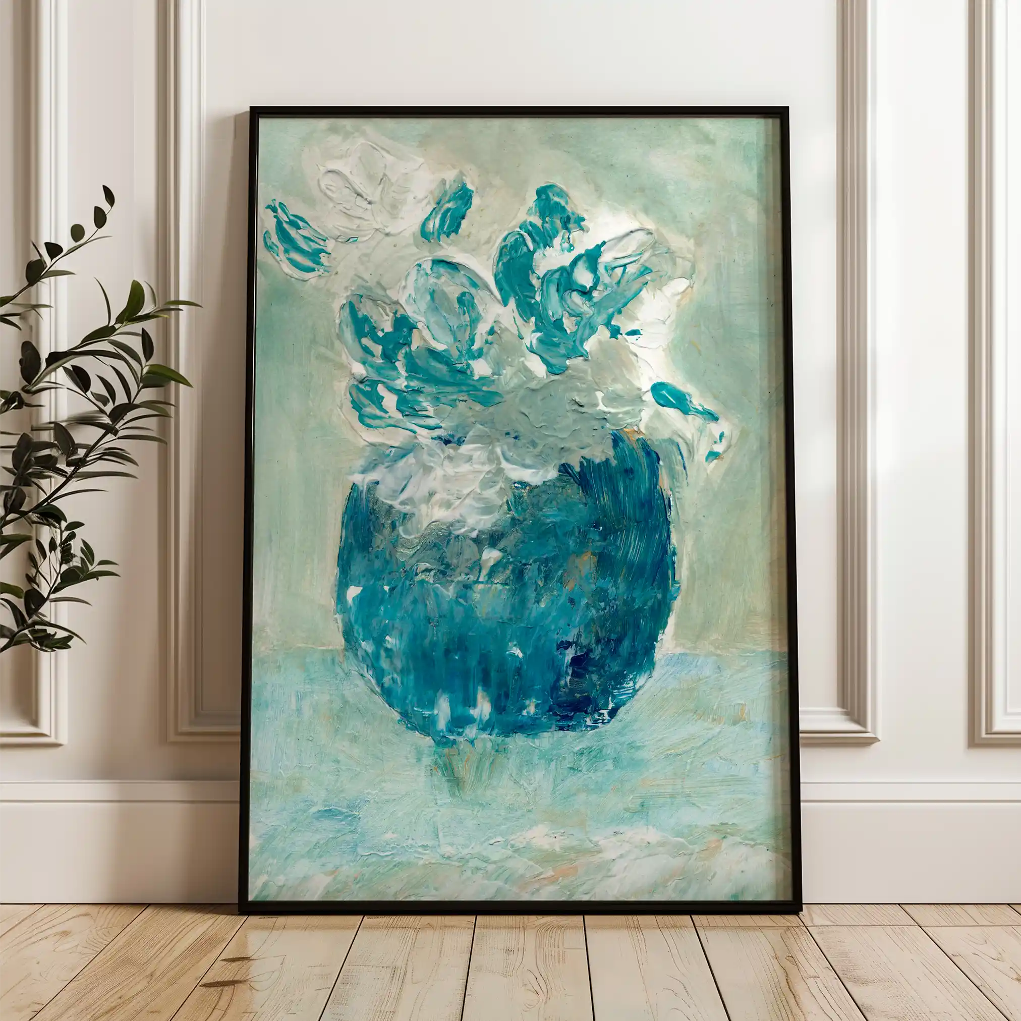 Floral Canvas Wall Art WAD447-F 90 x 60 cm / Stretched on hidden frame