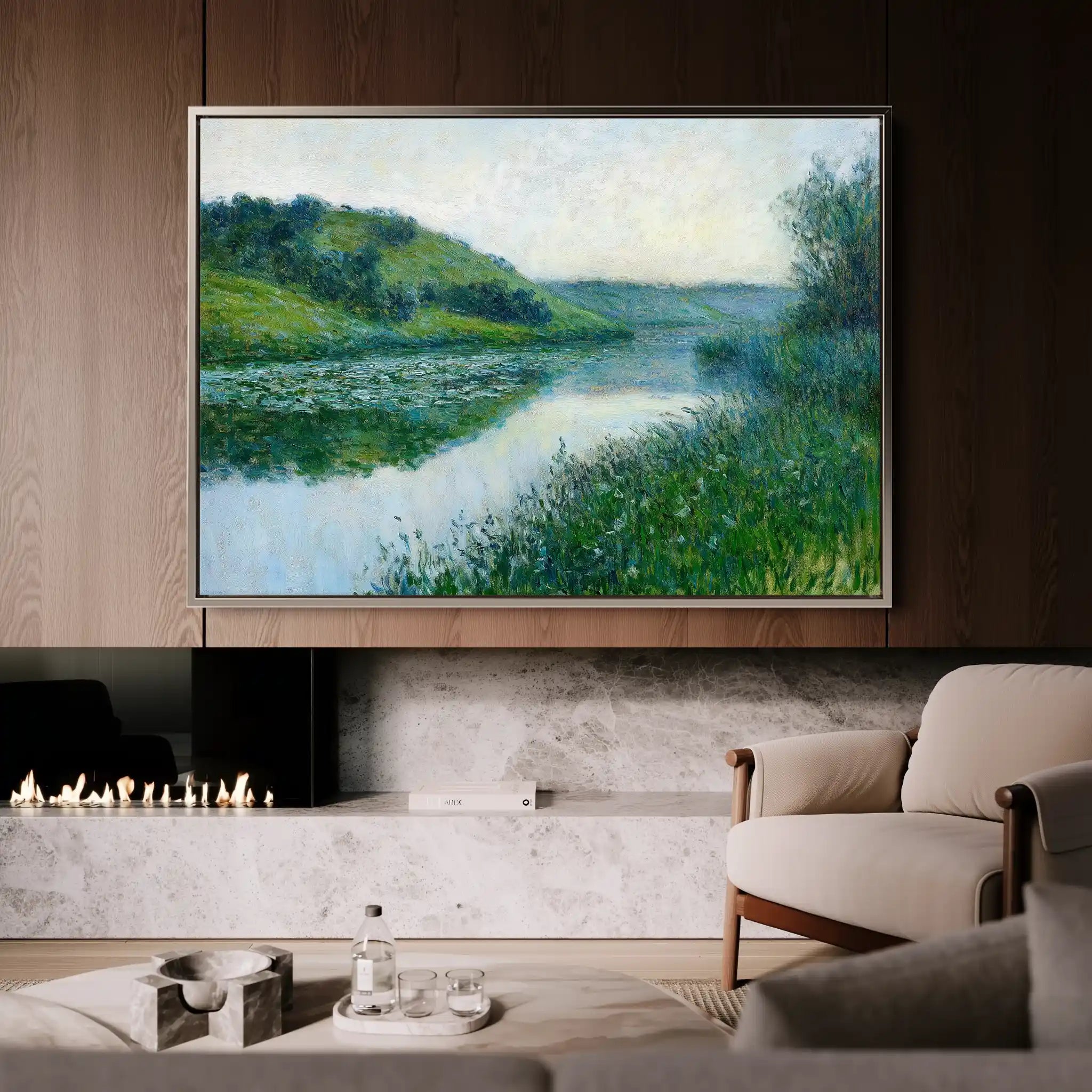 Landscape 447 Canvas Art 90 x 60 cm / Stretched on hidden frame