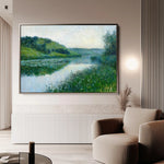 Landscape 447 Canvas Art 90 x 60 cm / Stretched on hidden frame