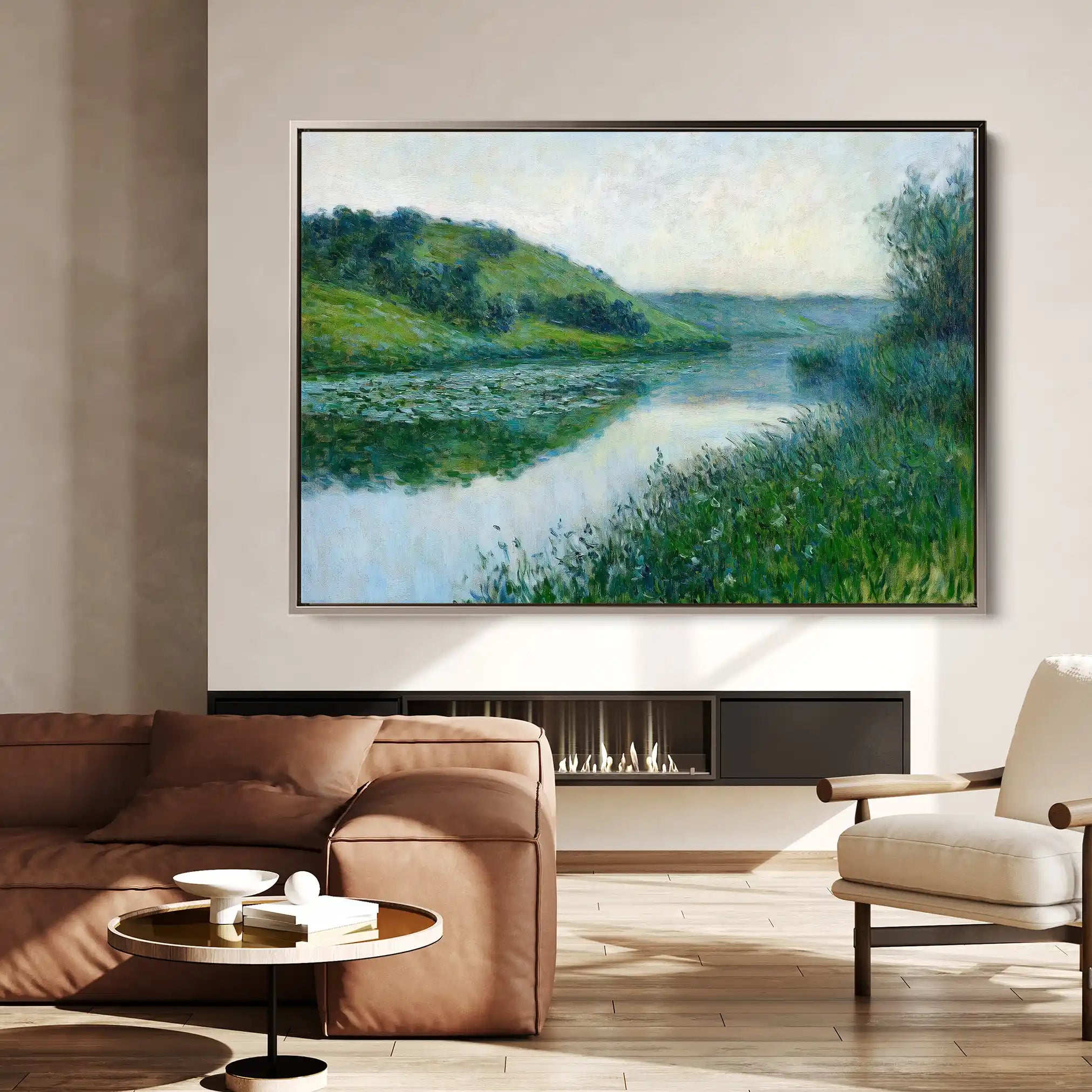 Landscape 447 Canvas Art 90 x 60 cm / Stretched on hidden frame