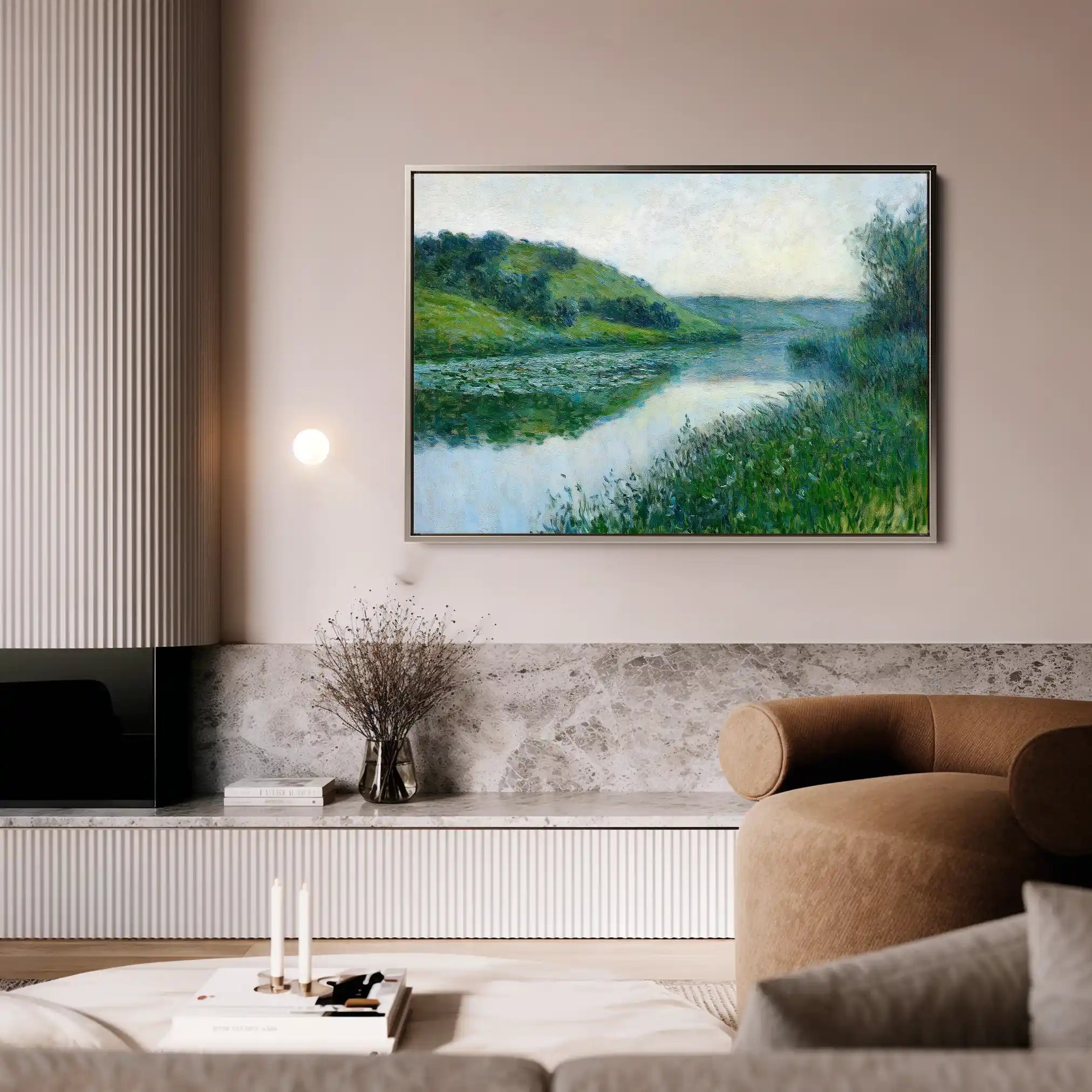 Landscape 447 Canvas Art 90 x 60 cm / Stretched on hidden frame