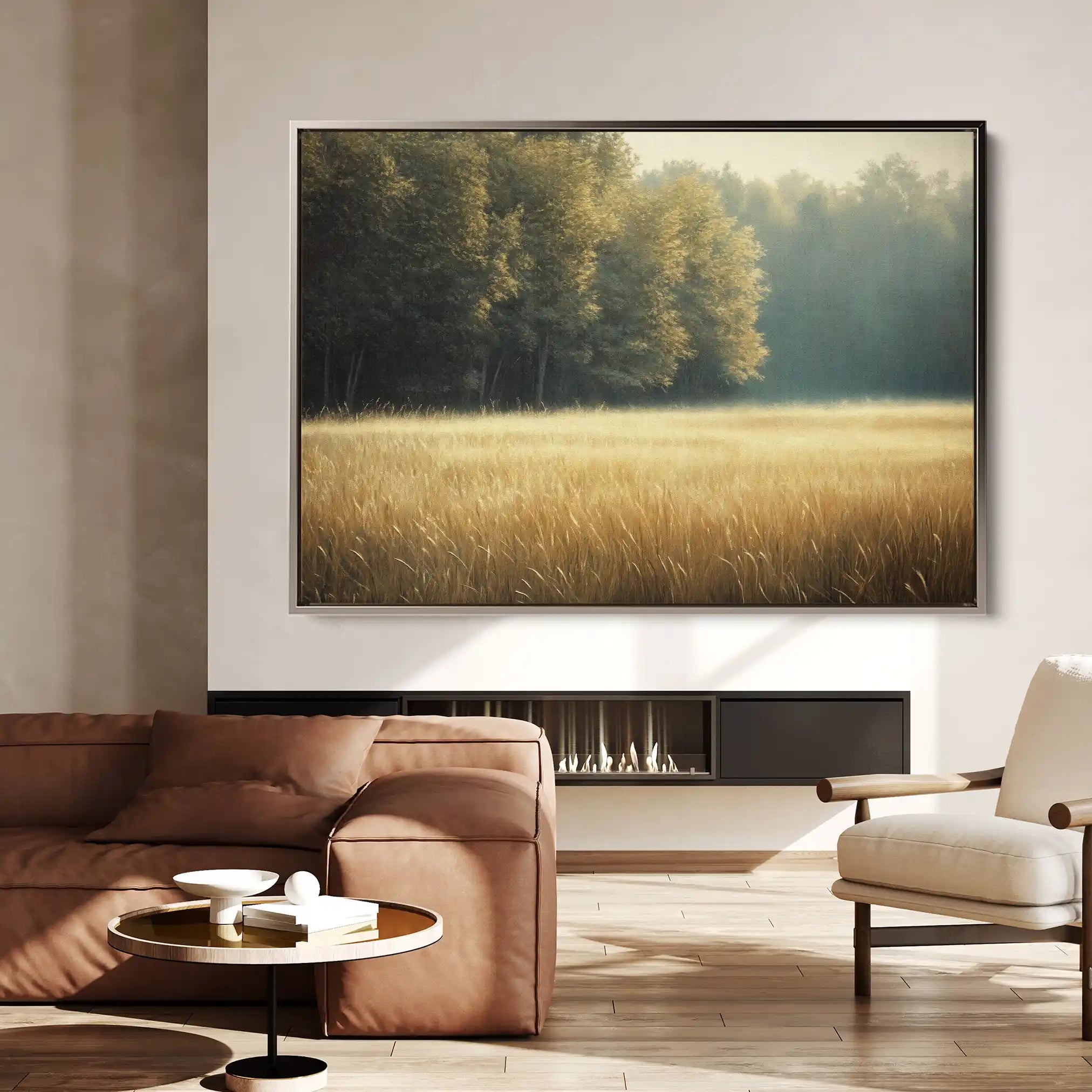 Landscape 449 Canvas Art 90 x 60 cm / Stretched on hidden frame
