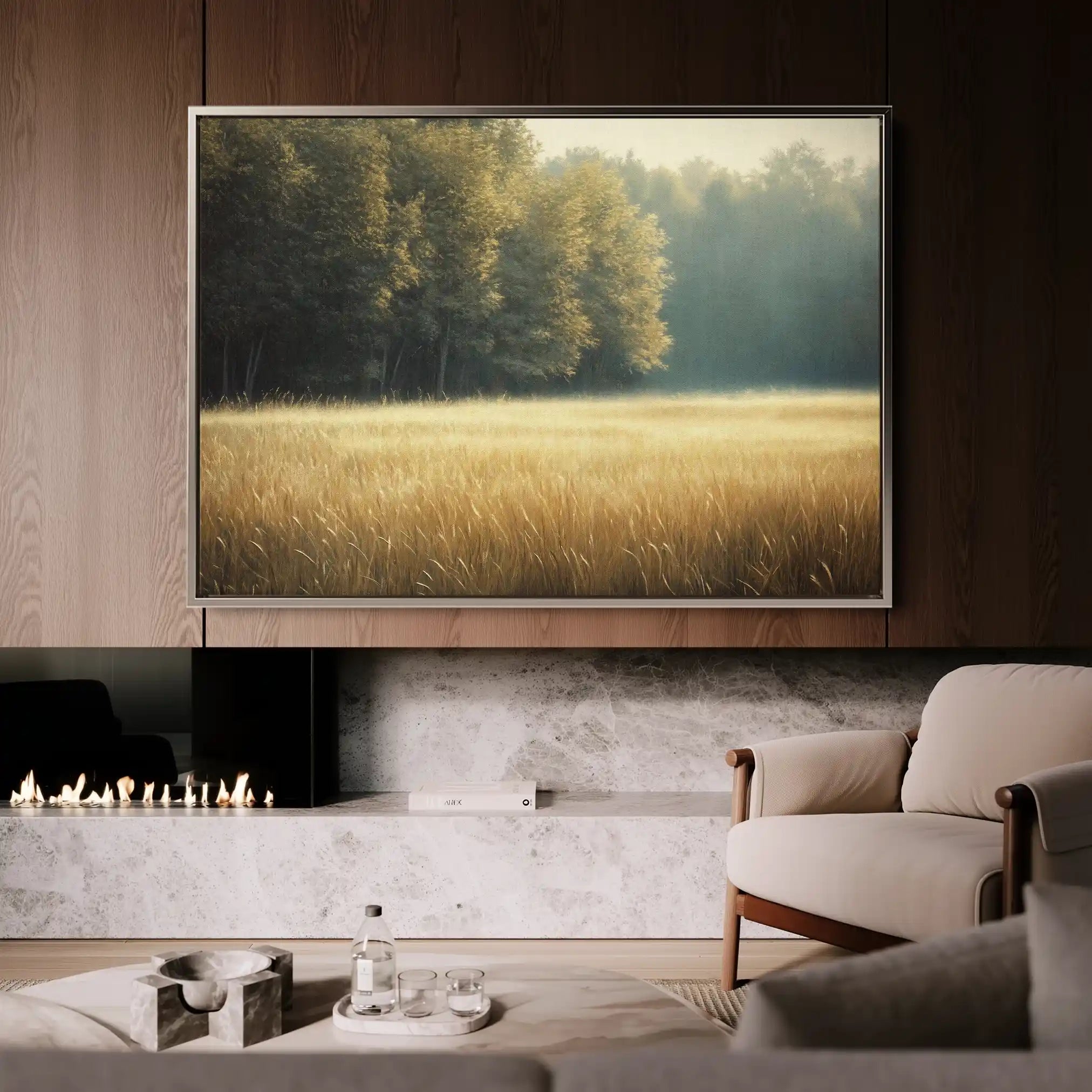 Landscape 449 Canvas Art 90 x 60 cm / Stretched on hidden frame