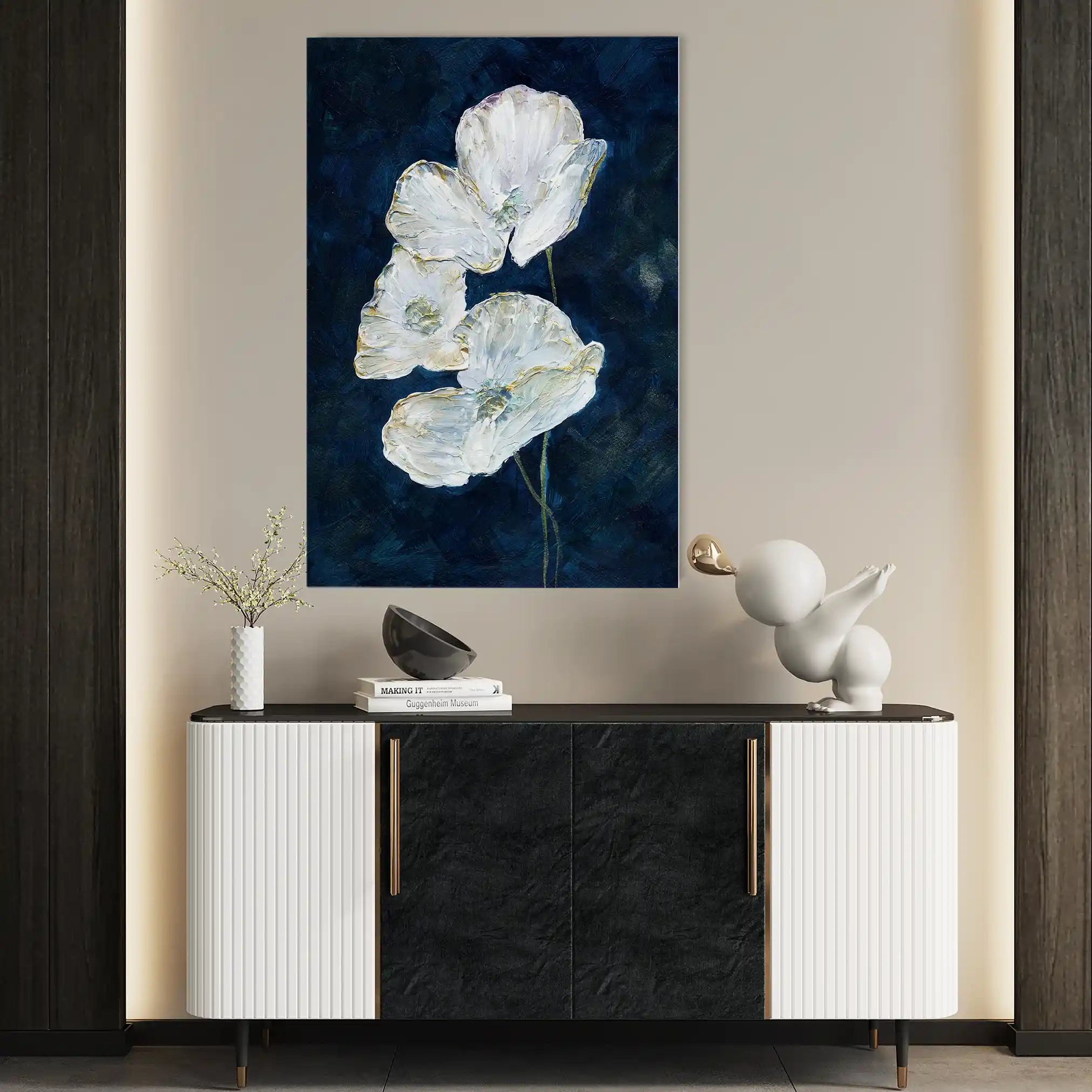Floral Canvas Wall Art WAD450-F 90 x 60 cm / Stretched on hidden frame