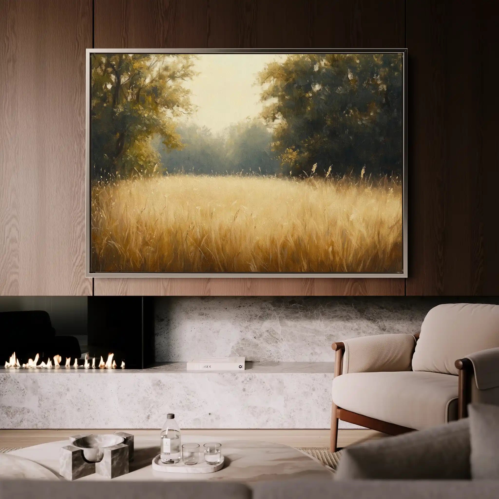 Landscape 450 Canvas Art 90 x 60 cm / Stretched on hidden frame