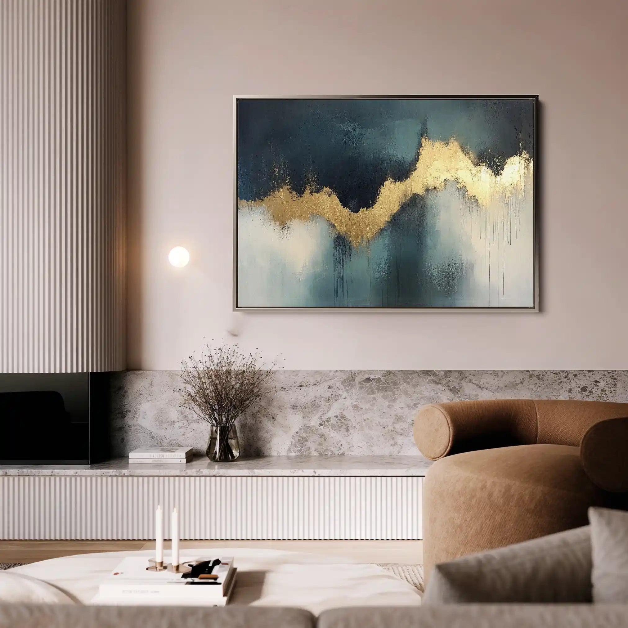 Abstract 451 Canvas Art 60 x 40 cm / Stretched on hidden frame