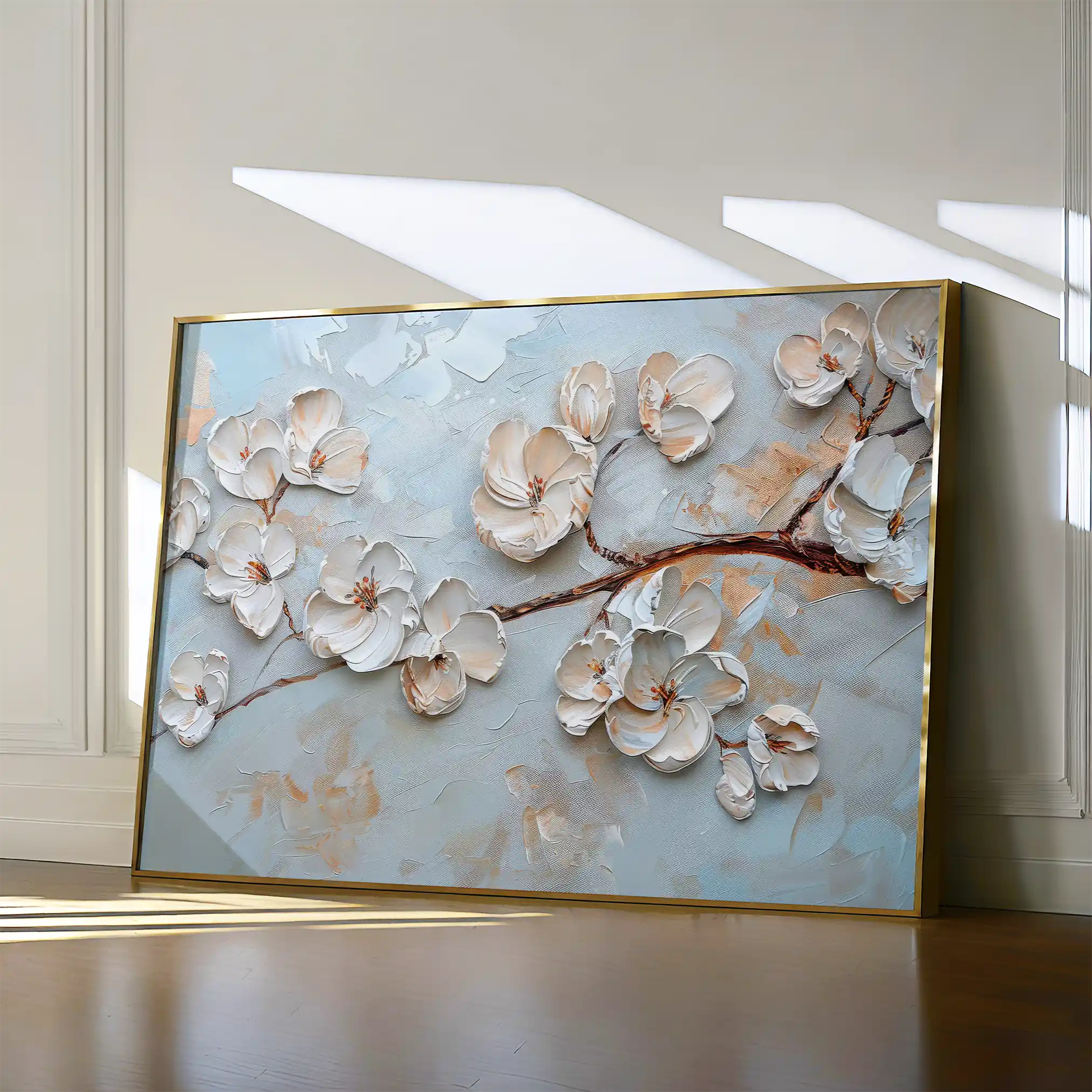 Floral Canvas Wall Art WAD451-F 90 x 60 cm / Stretched on hidden frame