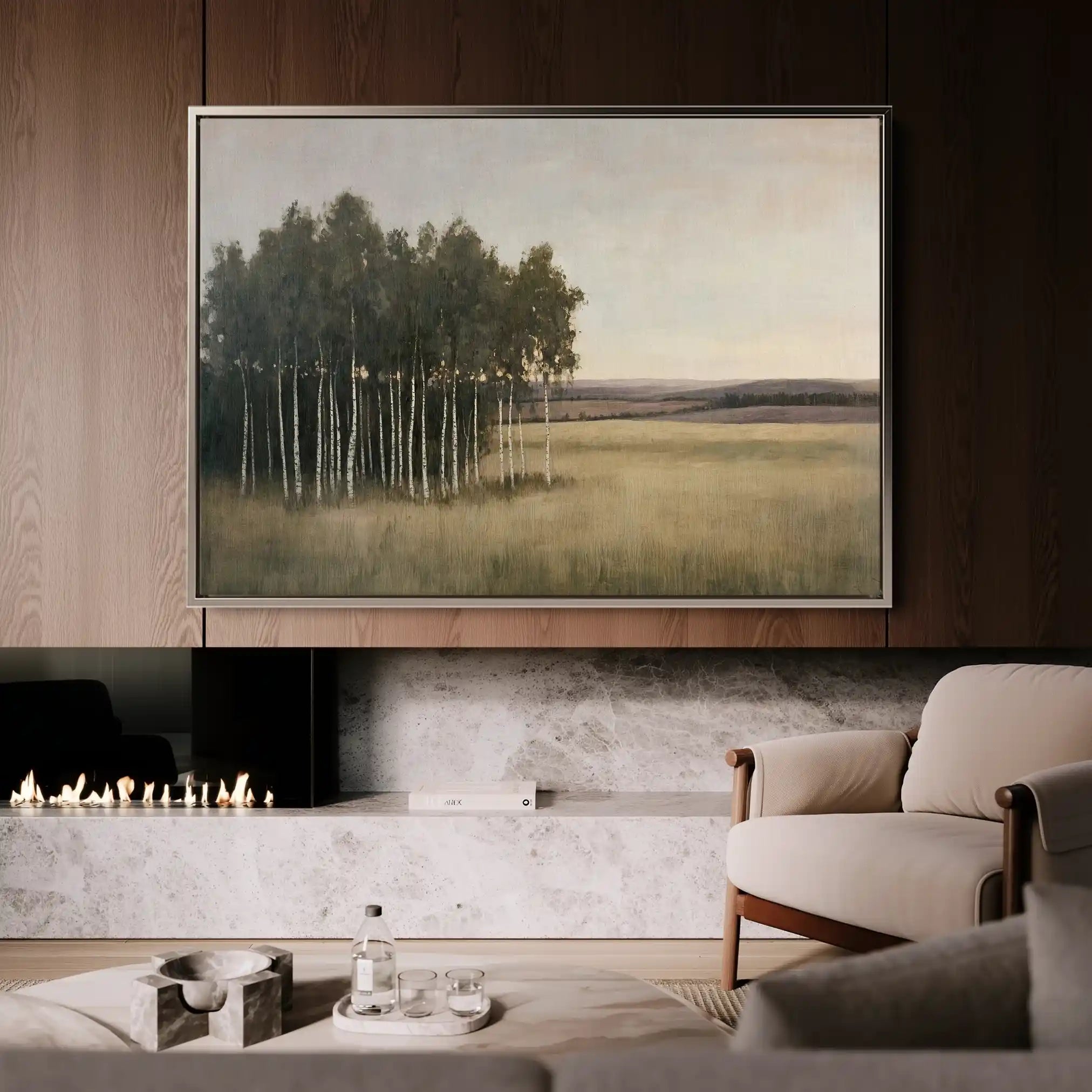 Landscape 451 Canvas Art 90 x 60 cm / Stretched on hidden frame