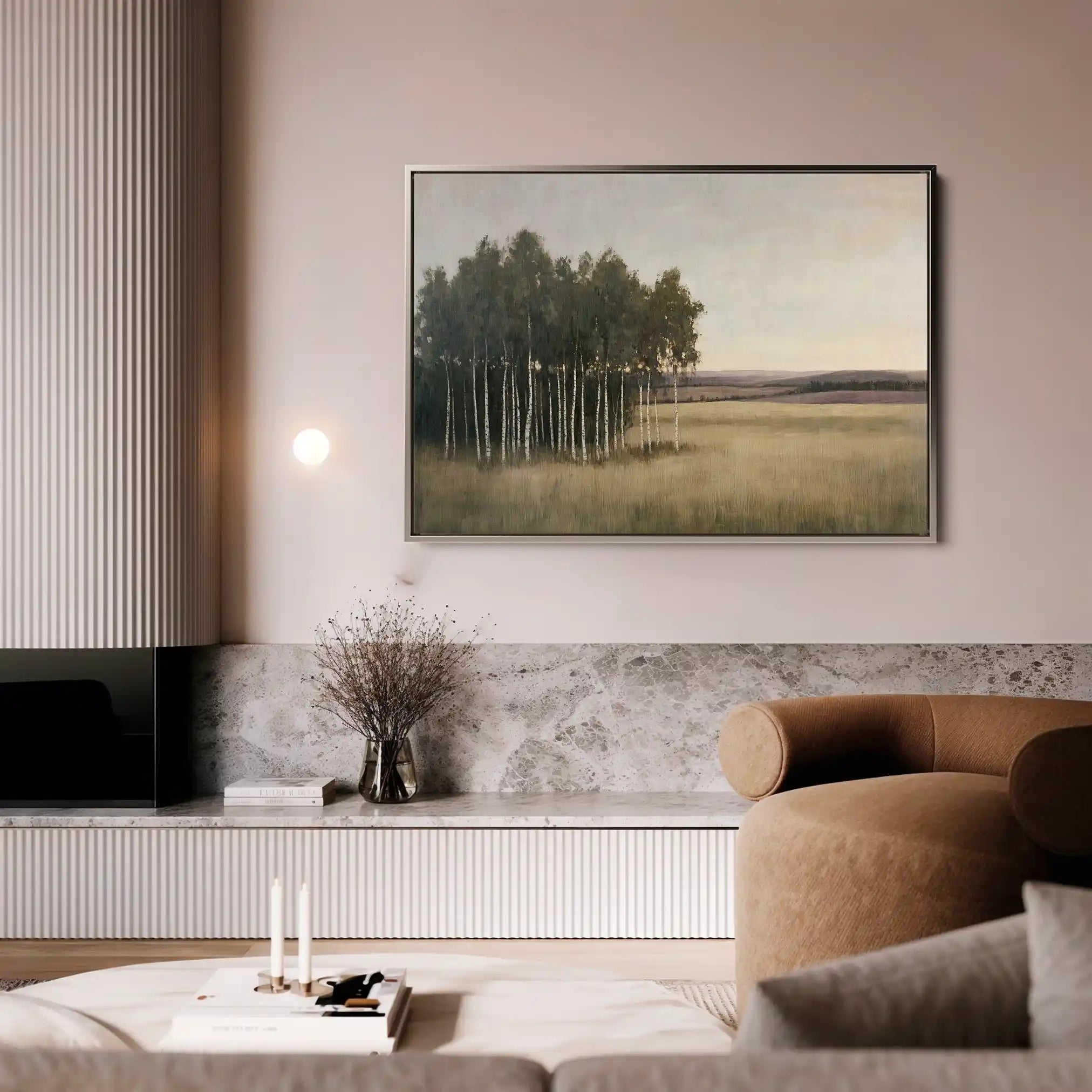 Landscape 451 Canvas Art 90 x 60 cm / Stretched on hidden frame