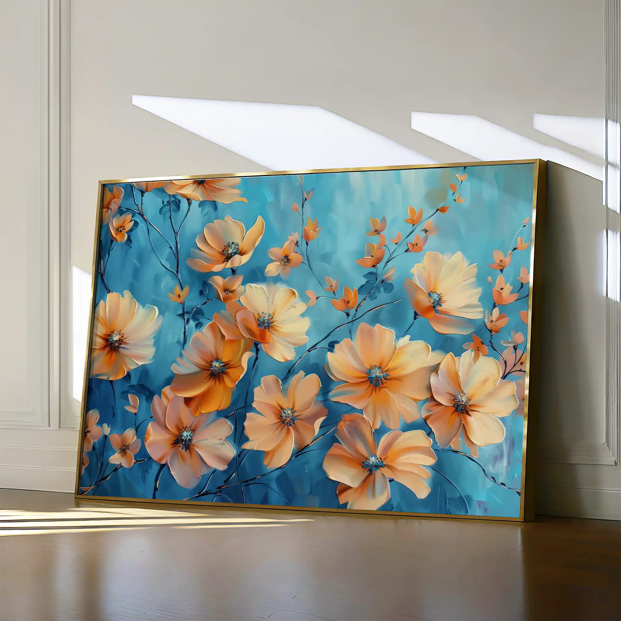 Floral Canvas Wall Art WAD452-F 90 x 60 cm / Stretched on hidden frame