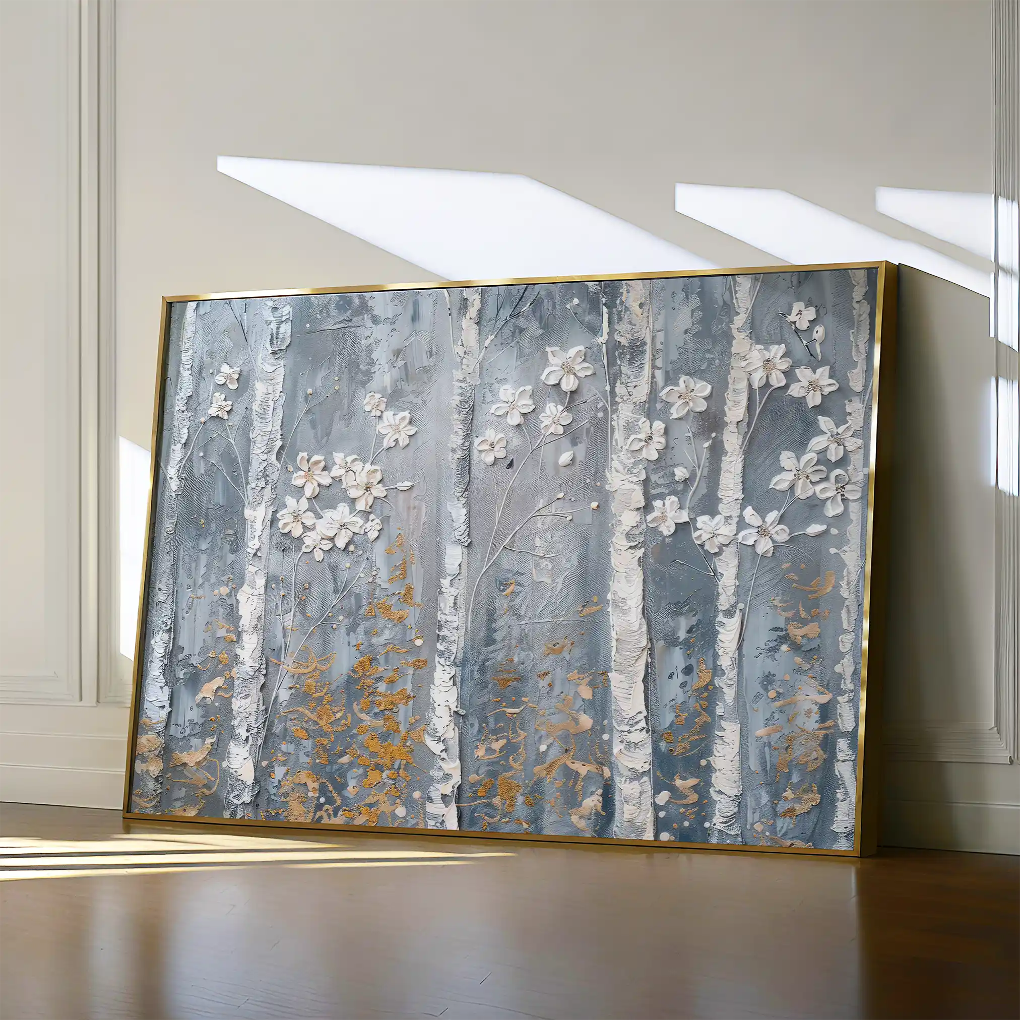 Floral Canvas Wall Art WAD453-F 90 x 60 cm / Stretched on hidden frame