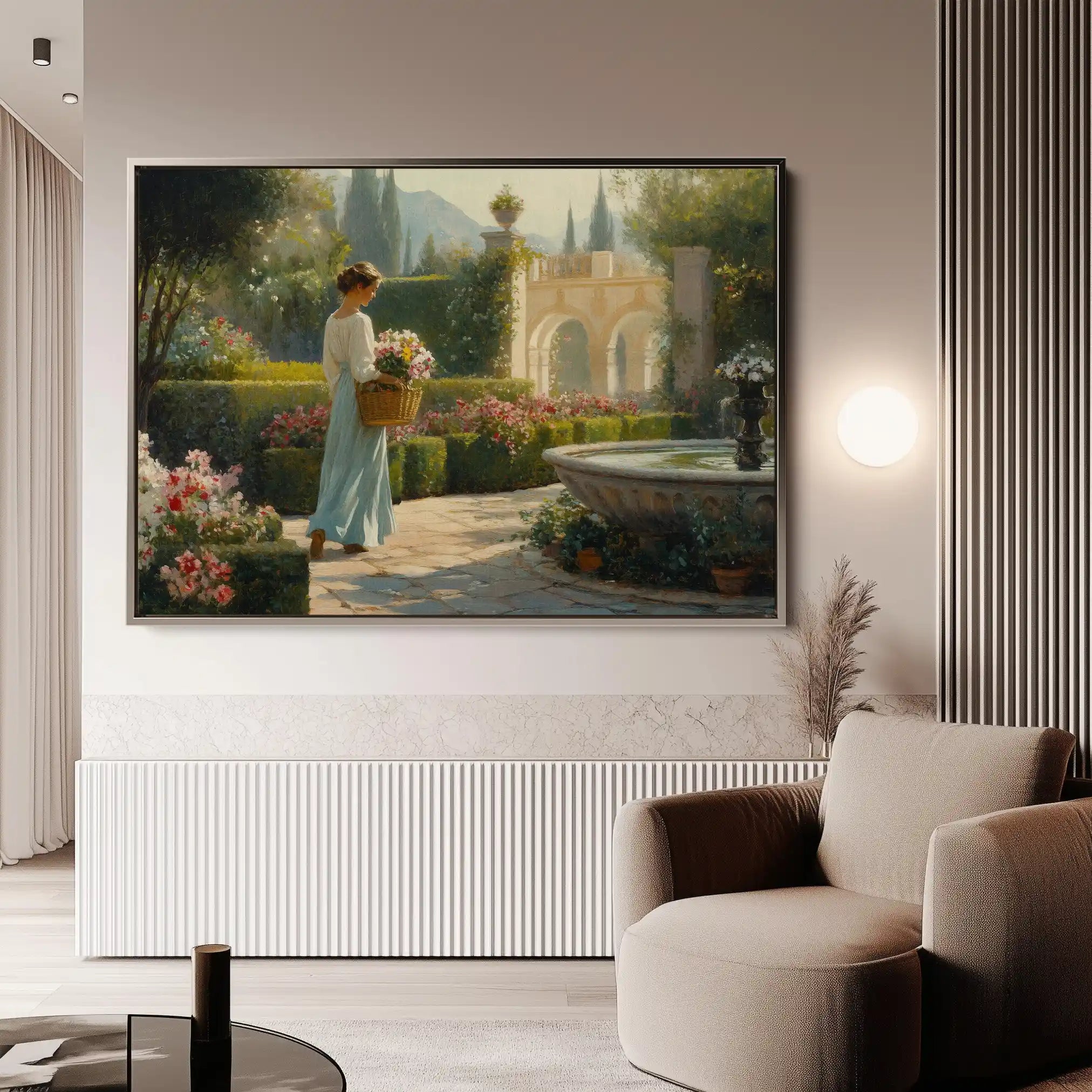 Landscape 453 Canvas Art 90 x 60 cm / Stretched on hidden frame