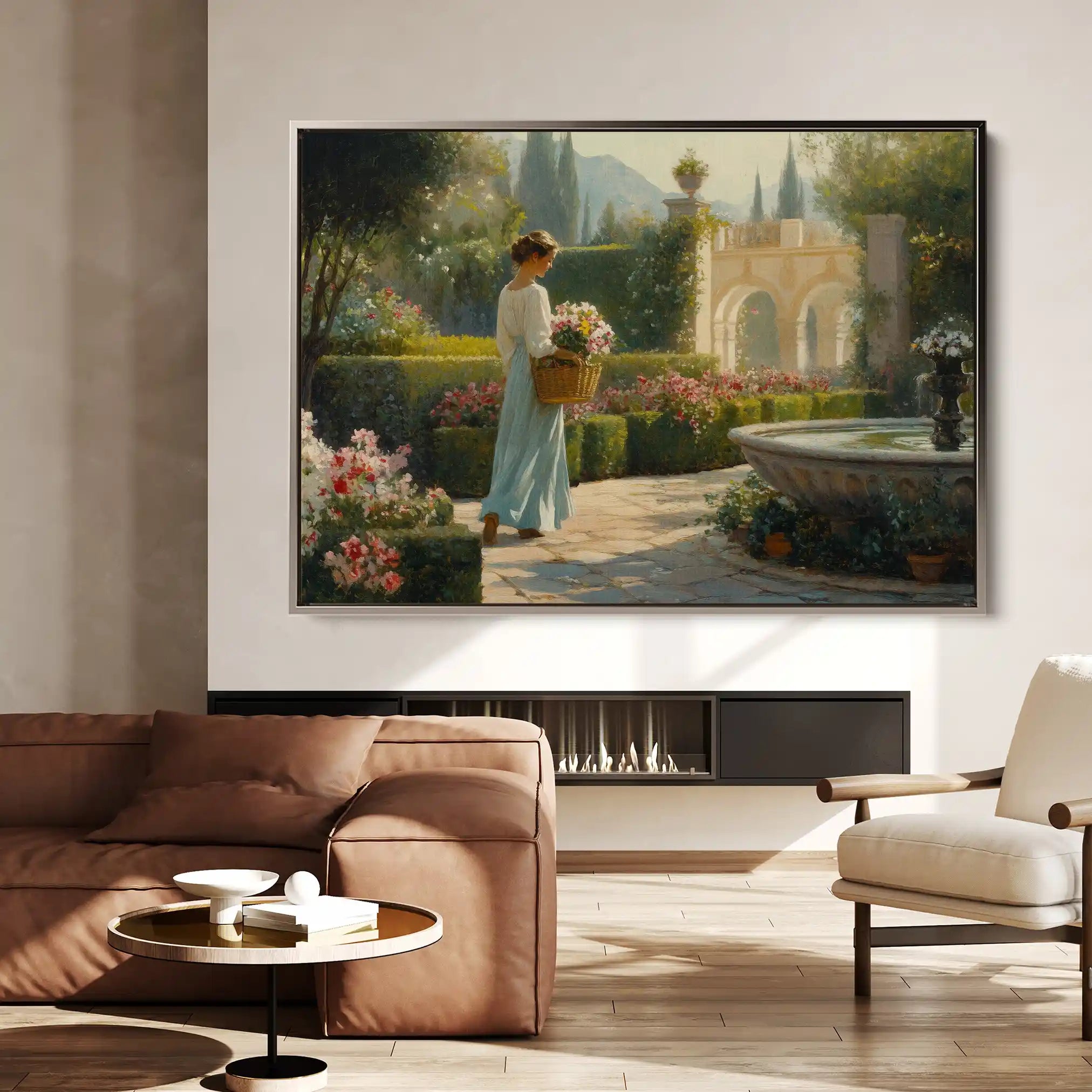 Landscape 453 Canvas Art 90 x 60 cm / Stretched on hidden frame