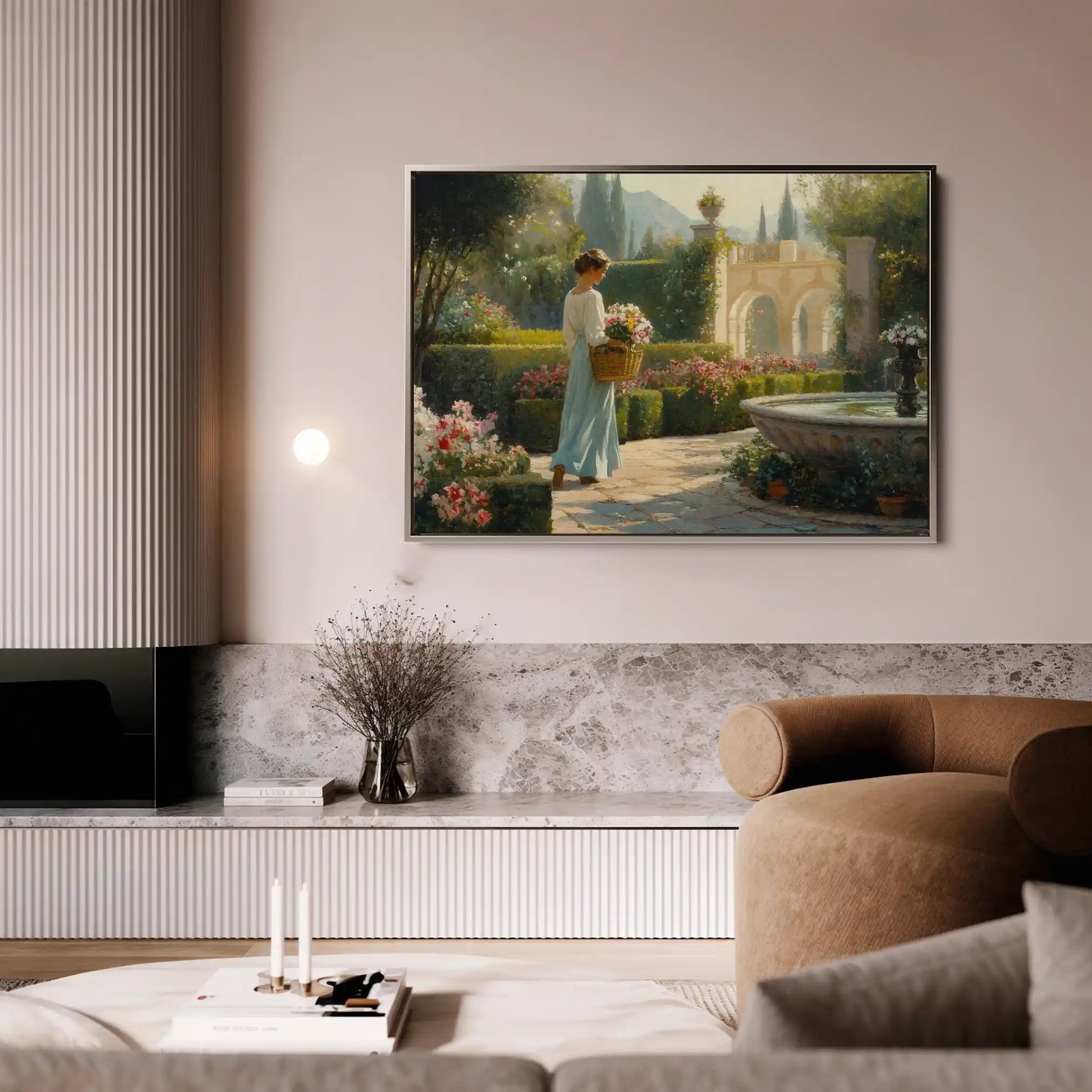 Landscape 453 Canvas Art 90 x 60 cm / Stretched on hidden frame