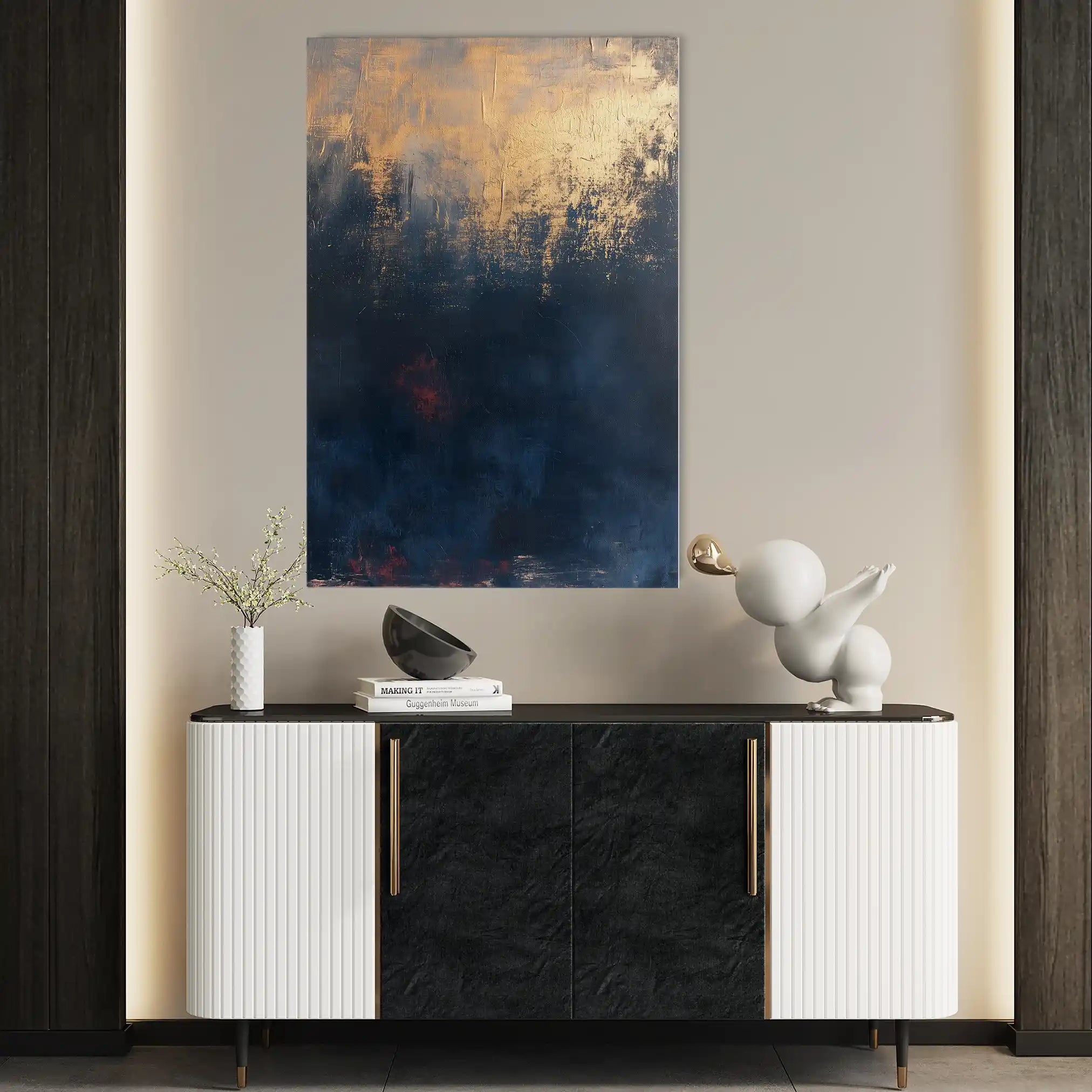 Abstract 455 Canvas Art 60 x 40 cm / Stretched on hidden frame