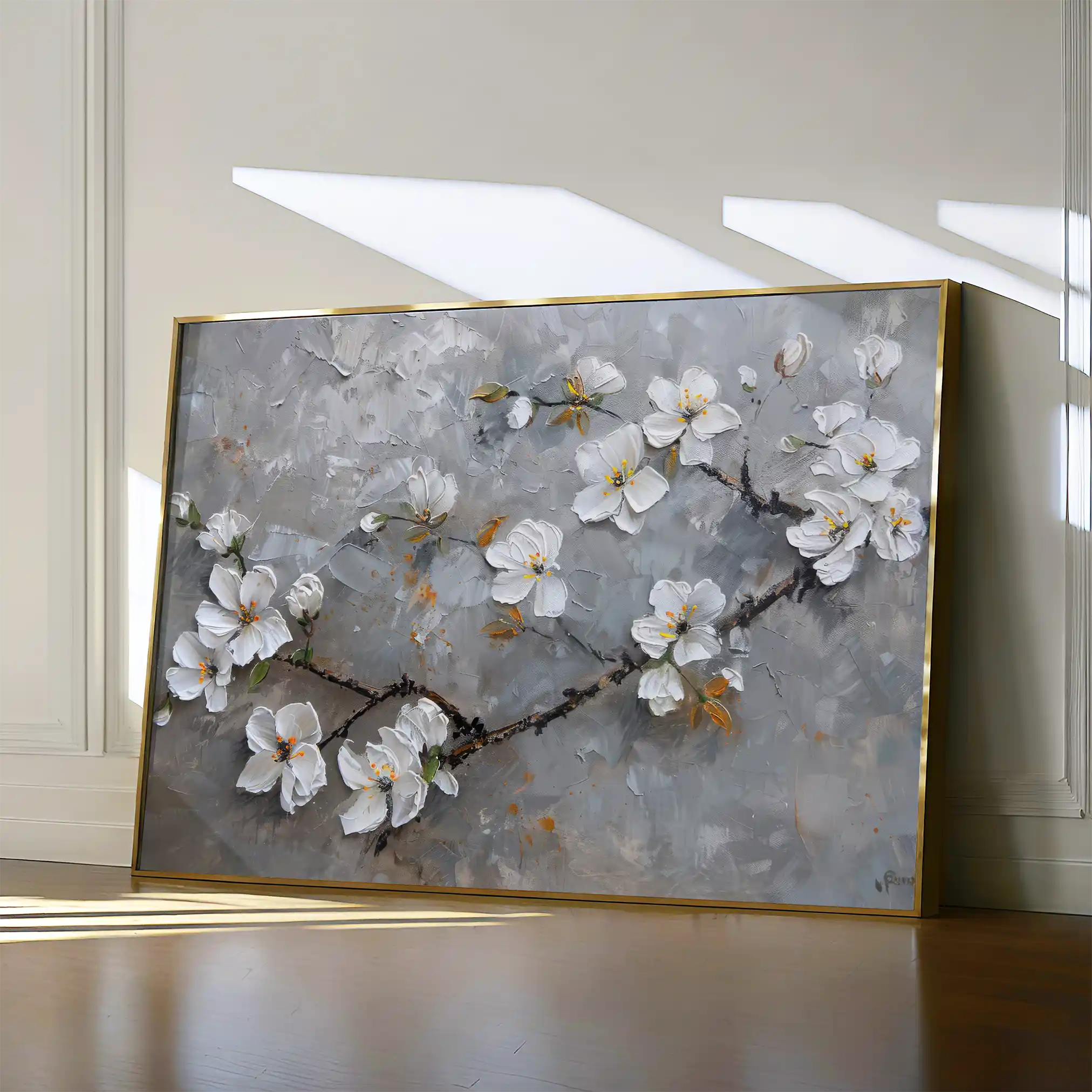 Floral Canvas Wall Art WAD455-F 90 x 60 cm / Stretched on hidden frame