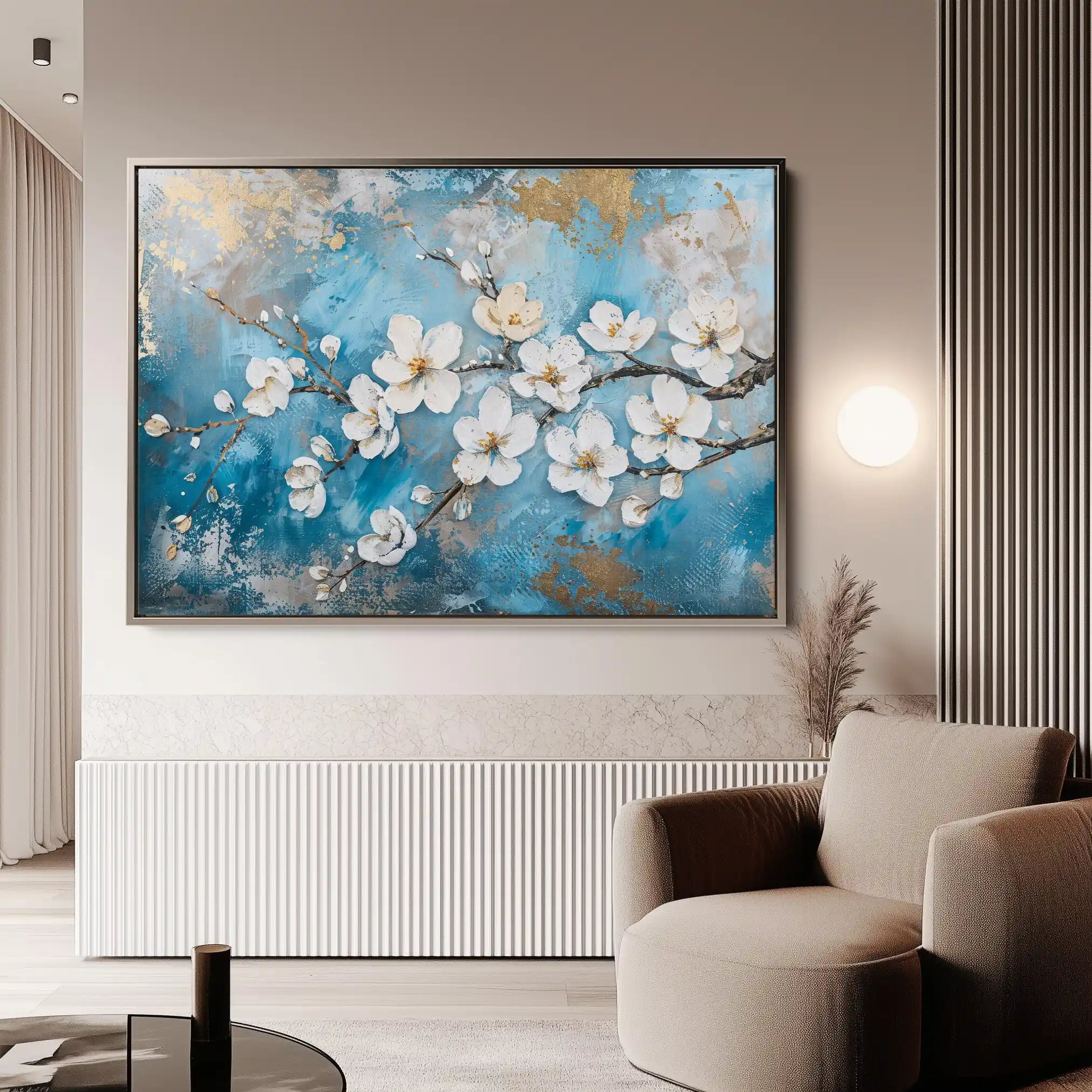 Floral Canvas Wall Art WAD456-F 90 x 60 cm / Stretched on hidden frame