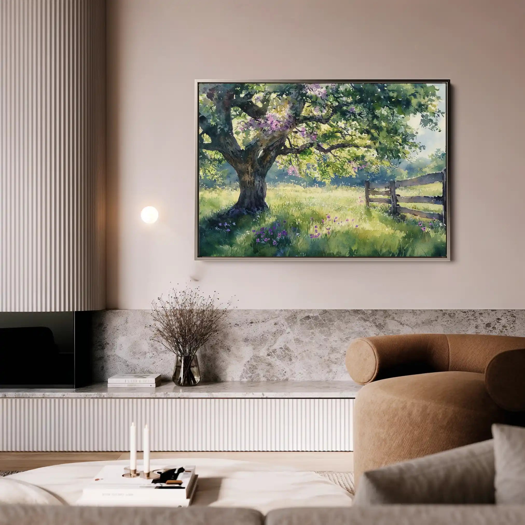 Landscape 456 Canvas Art 90 x 60 cm / Stretched on hidden frame