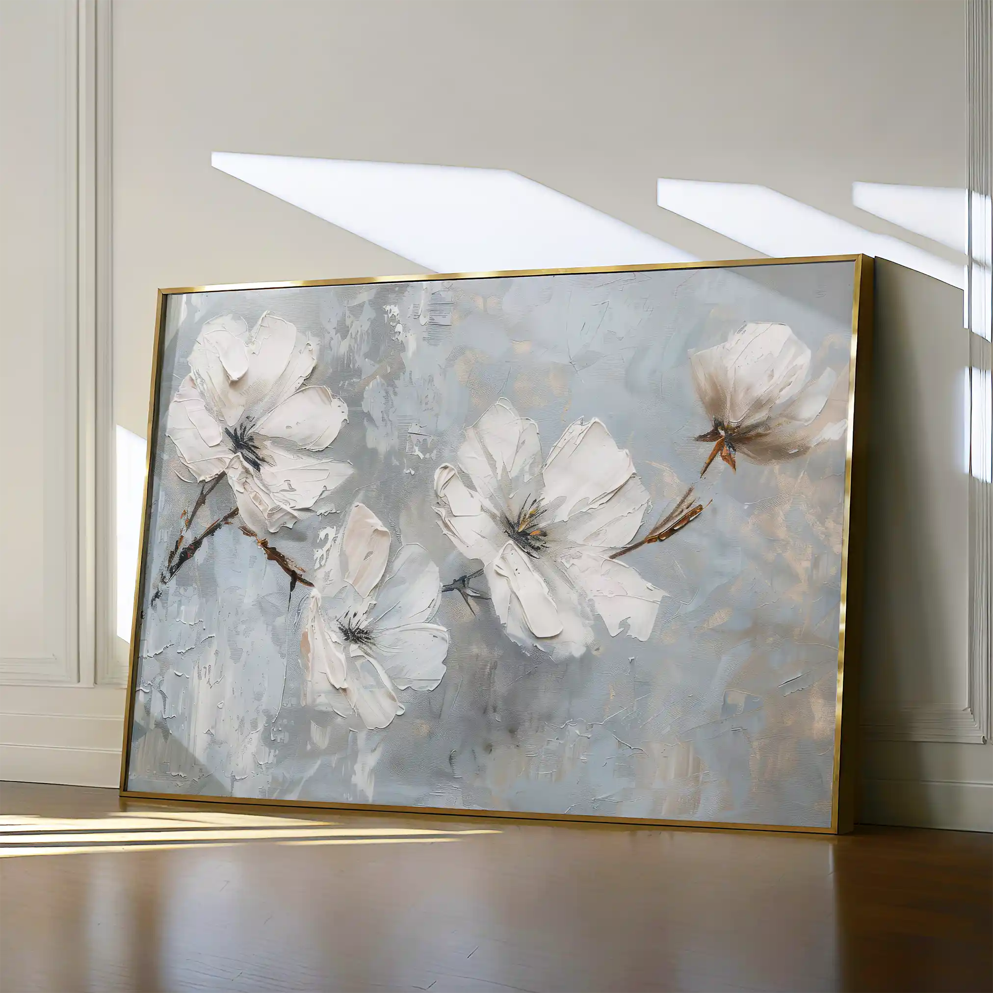Floral Canvas Wall Art WAD457-F 90 x 60 cm / Stretched on hidden frame