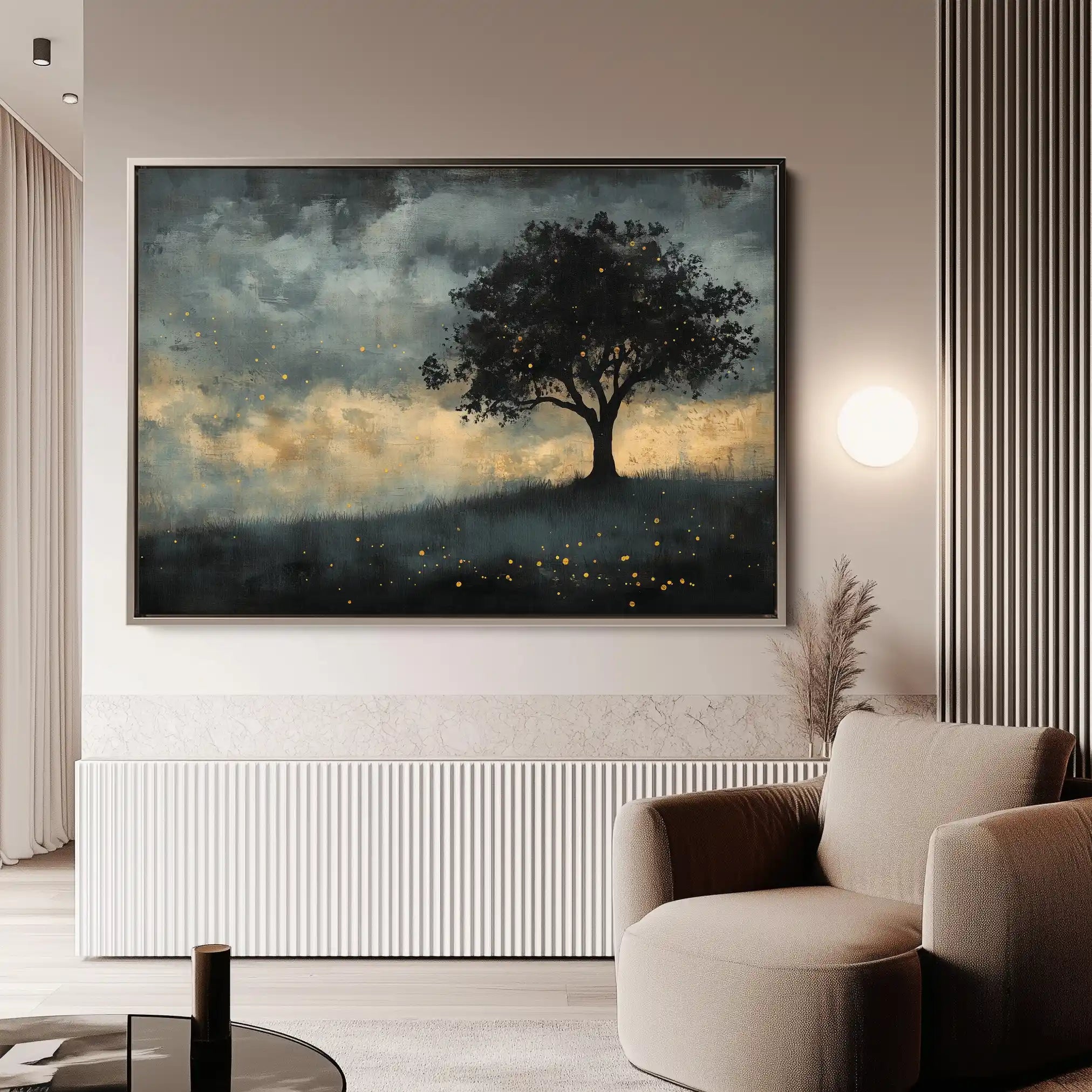 Landscape 457 Canvas Art 90 x 60 cm / Stretched on hidden frame