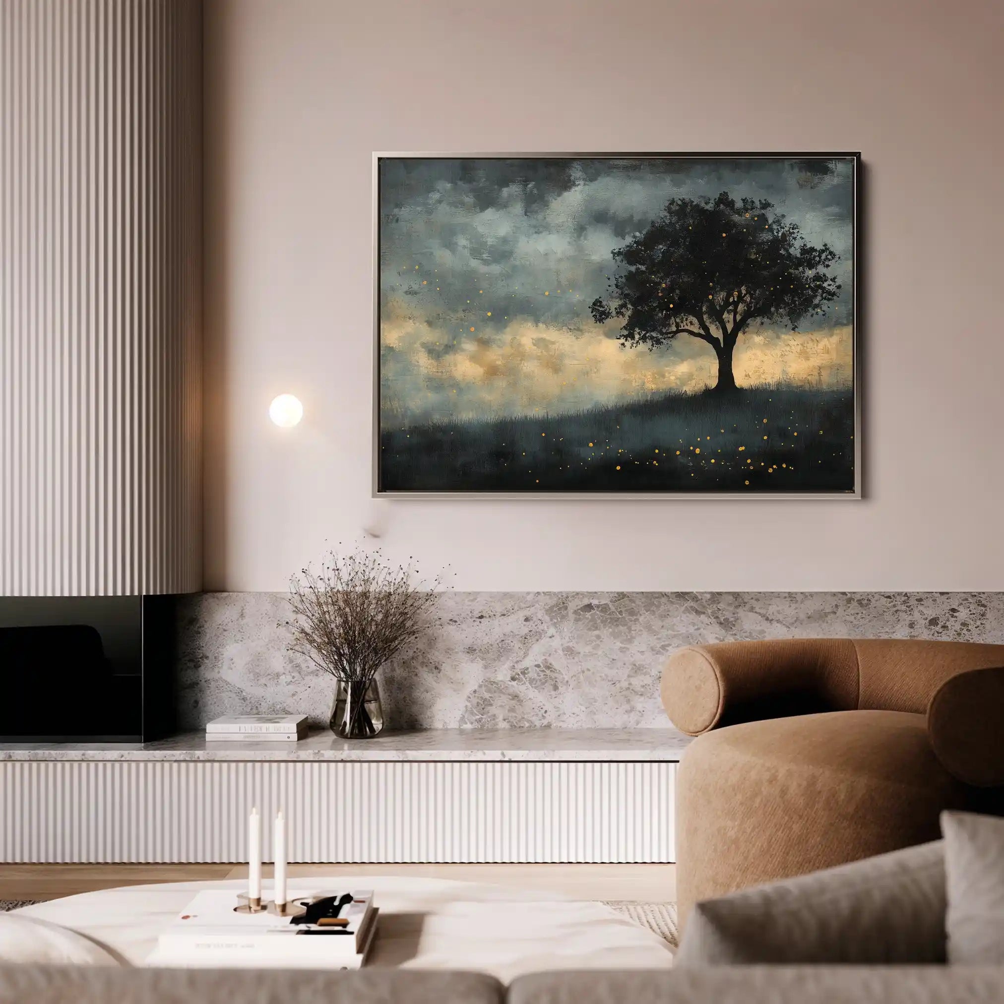 Landscape 457 Canvas Art 90 x 60 cm / Stretched on hidden frame