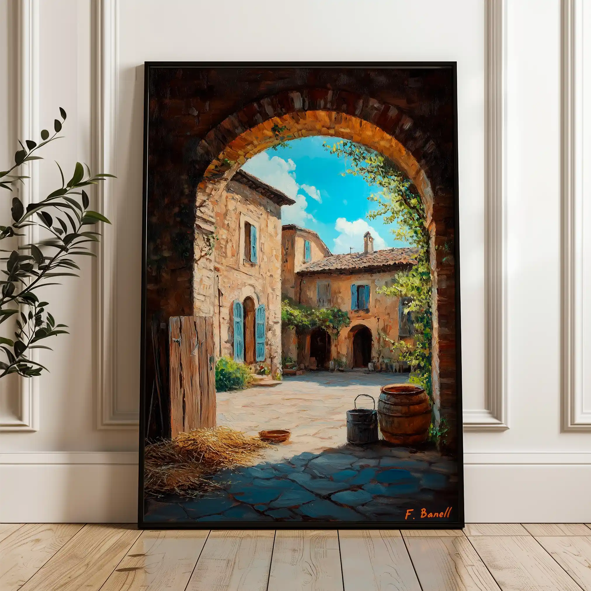 Landscape 460 Canvas Art 90 x 60 cm / Stretched on hidden frame