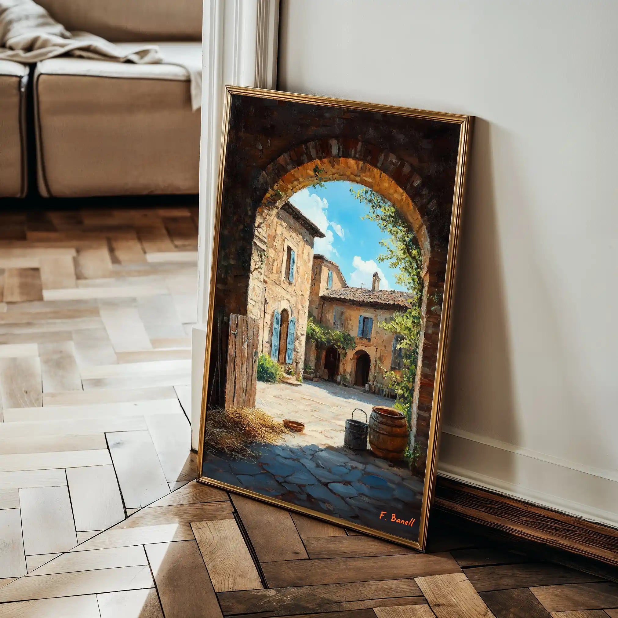 Landscape 460 Canvas Art 90 x 60 cm / Stretched on hidden frame