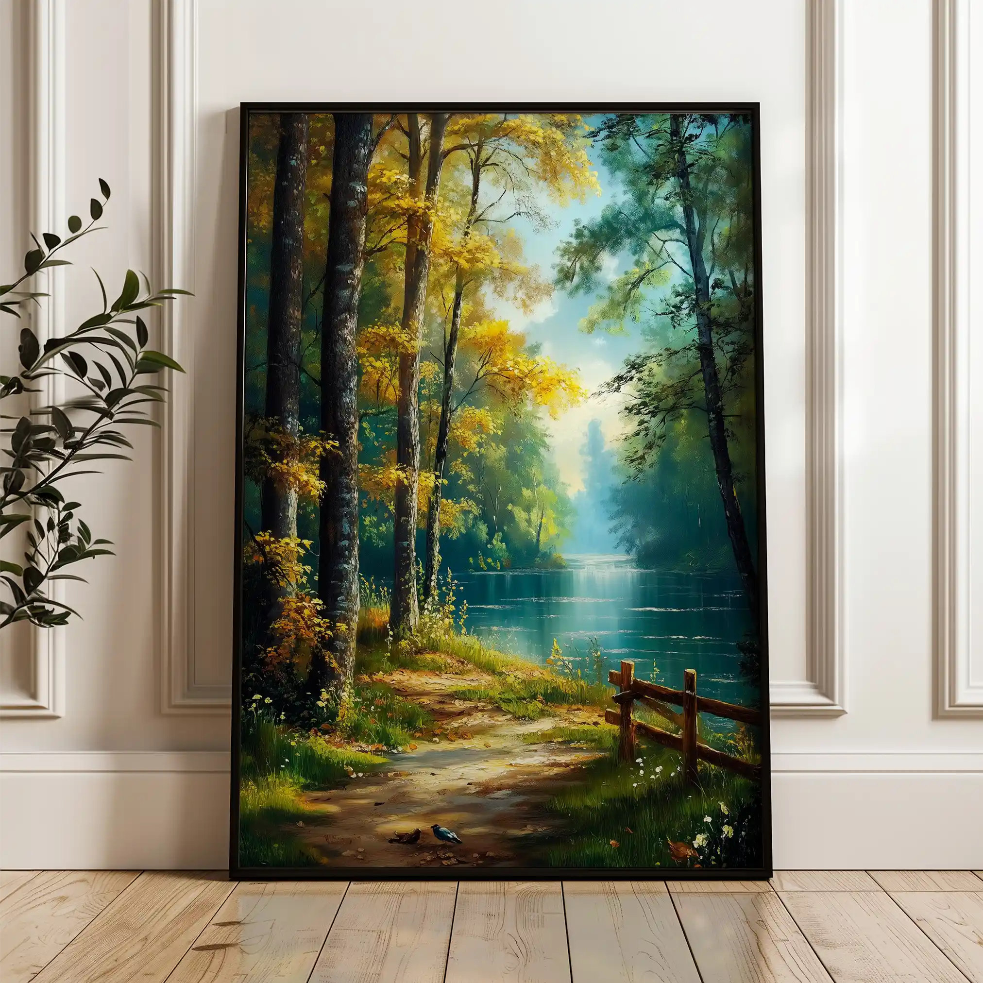 Landscape 461 Canvas Art 90 x 60 cm / Stretched on hidden frame
