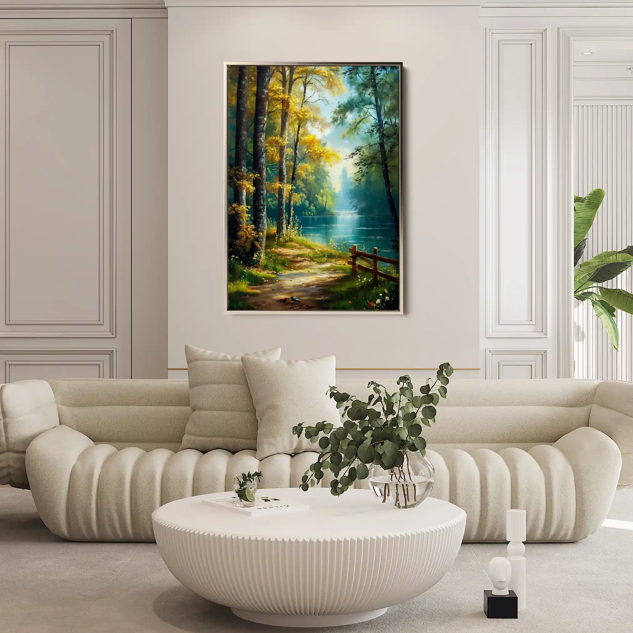 Landscape 461 Canvas Art 90 x 60 cm / Stretched on hidden frame