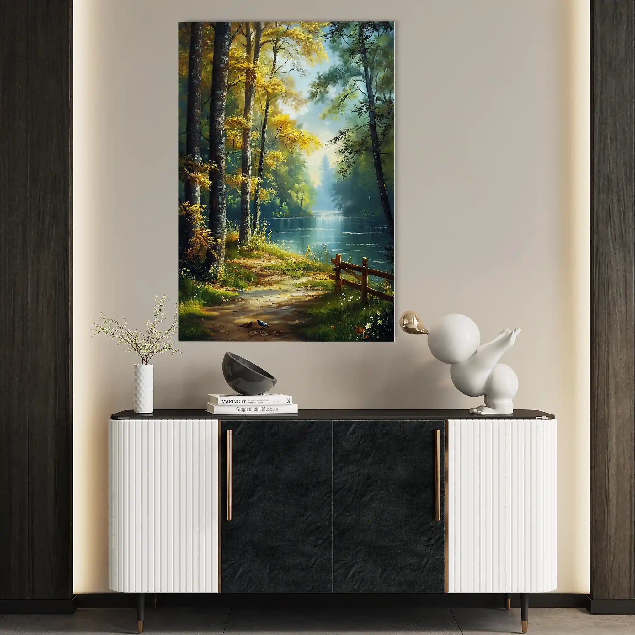 Landscape 461 Canvas Art 90 x 60 cm / Stretched on hidden frame