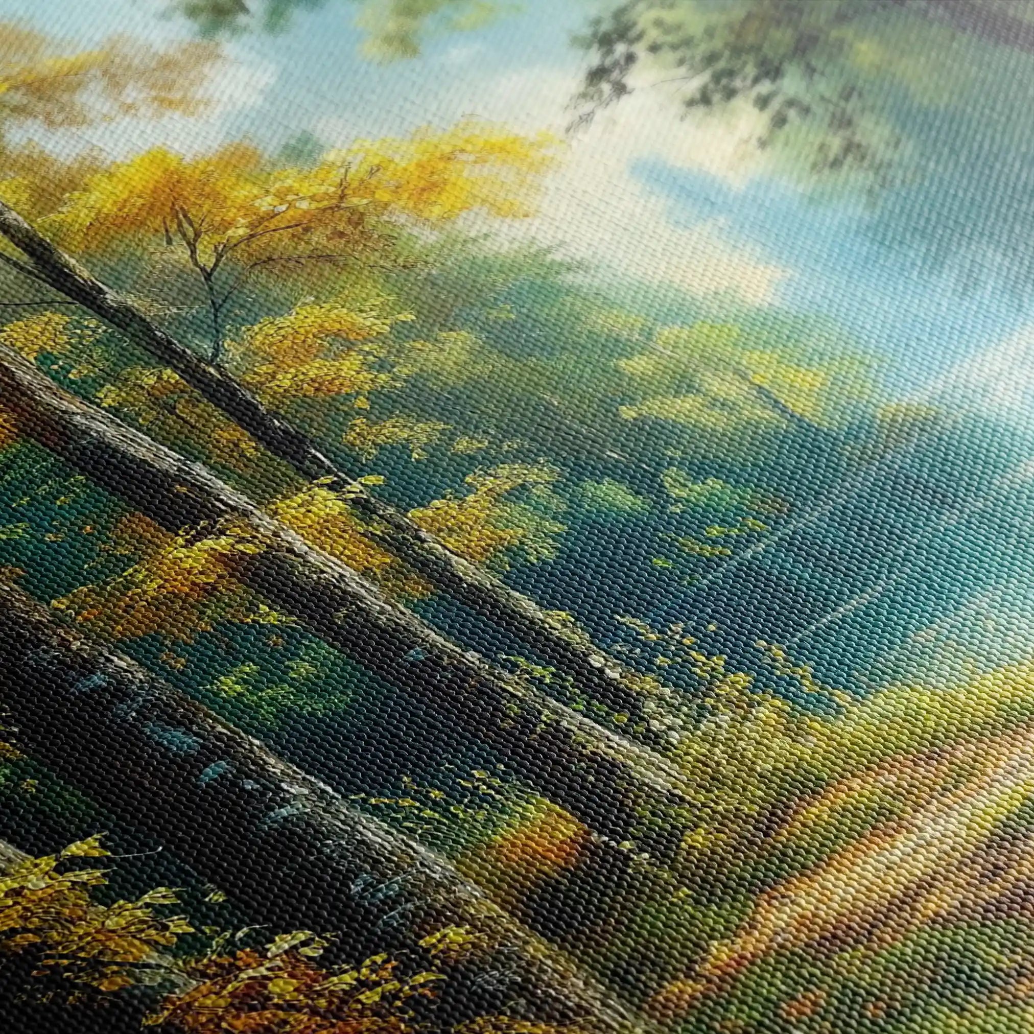 Landscape 461 Canvas Art 90 x 60 cm / Stretched on hidden frame