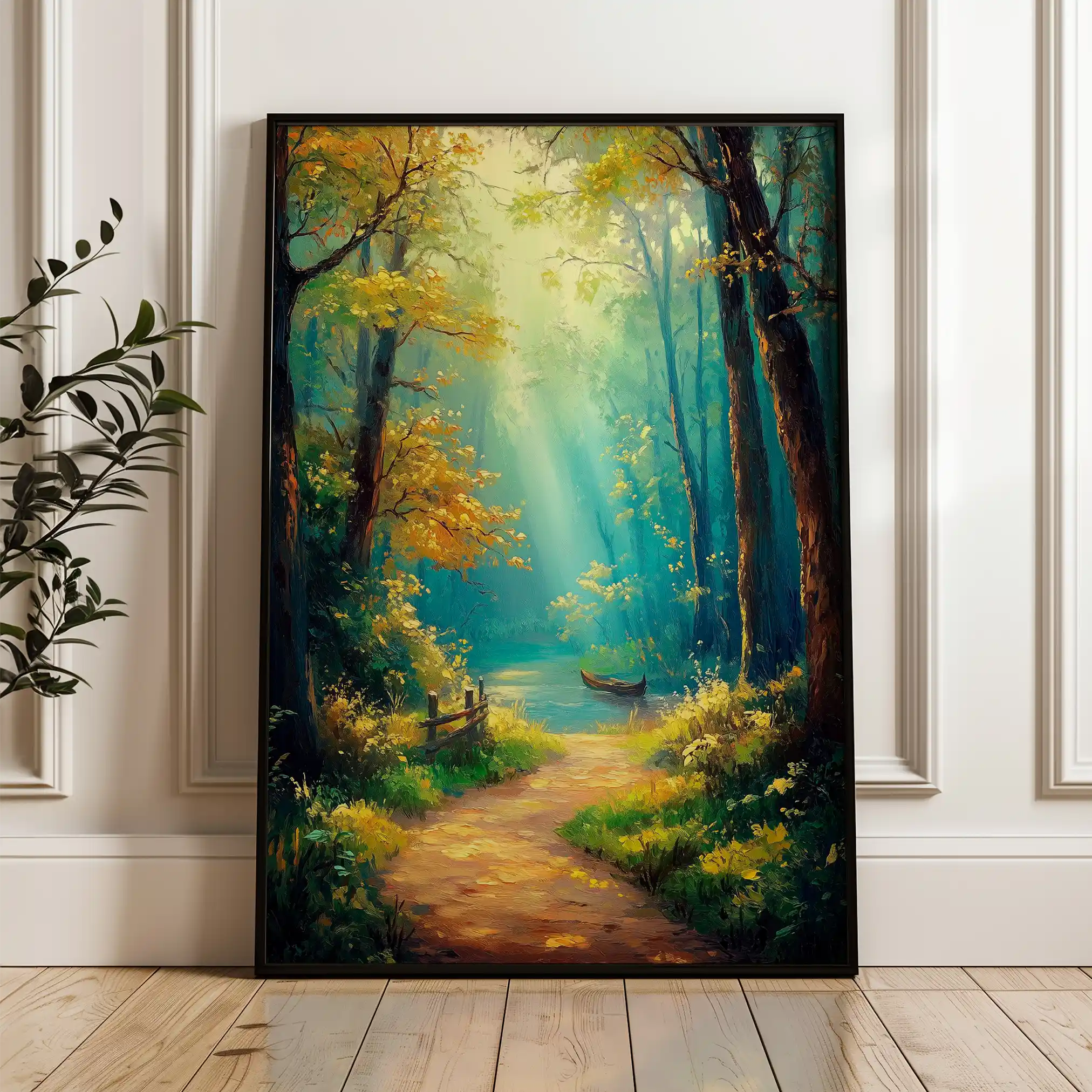 Landscape 462 Canvas Art 90 x 60 cm / Stretched on hidden frame