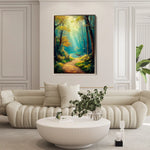 Landscape 462 Canvas Art 90 x 60 cm / Stretched on hidden frame