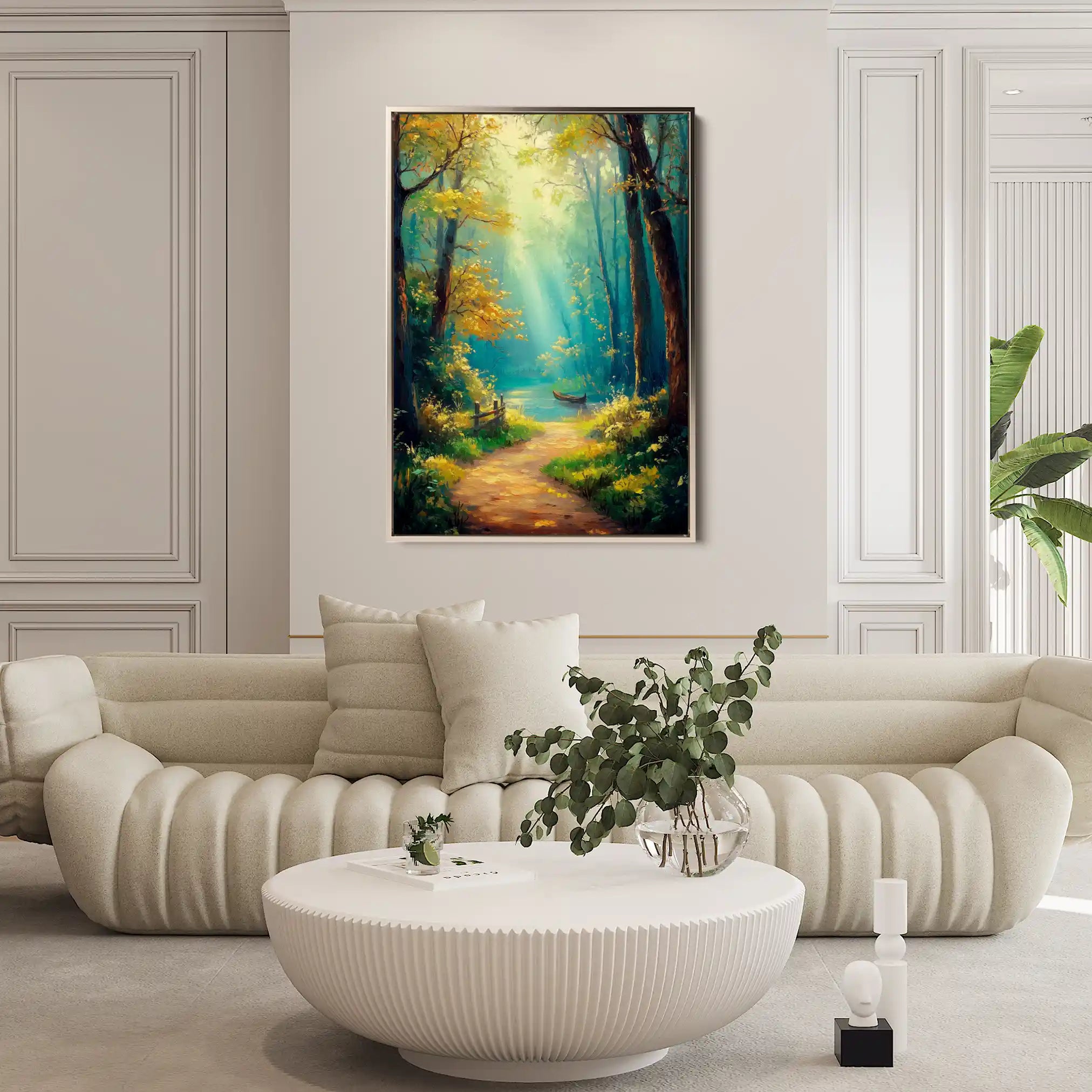 Landscape 462 Canvas Art 90 x 60 cm / Stretched on hidden frame