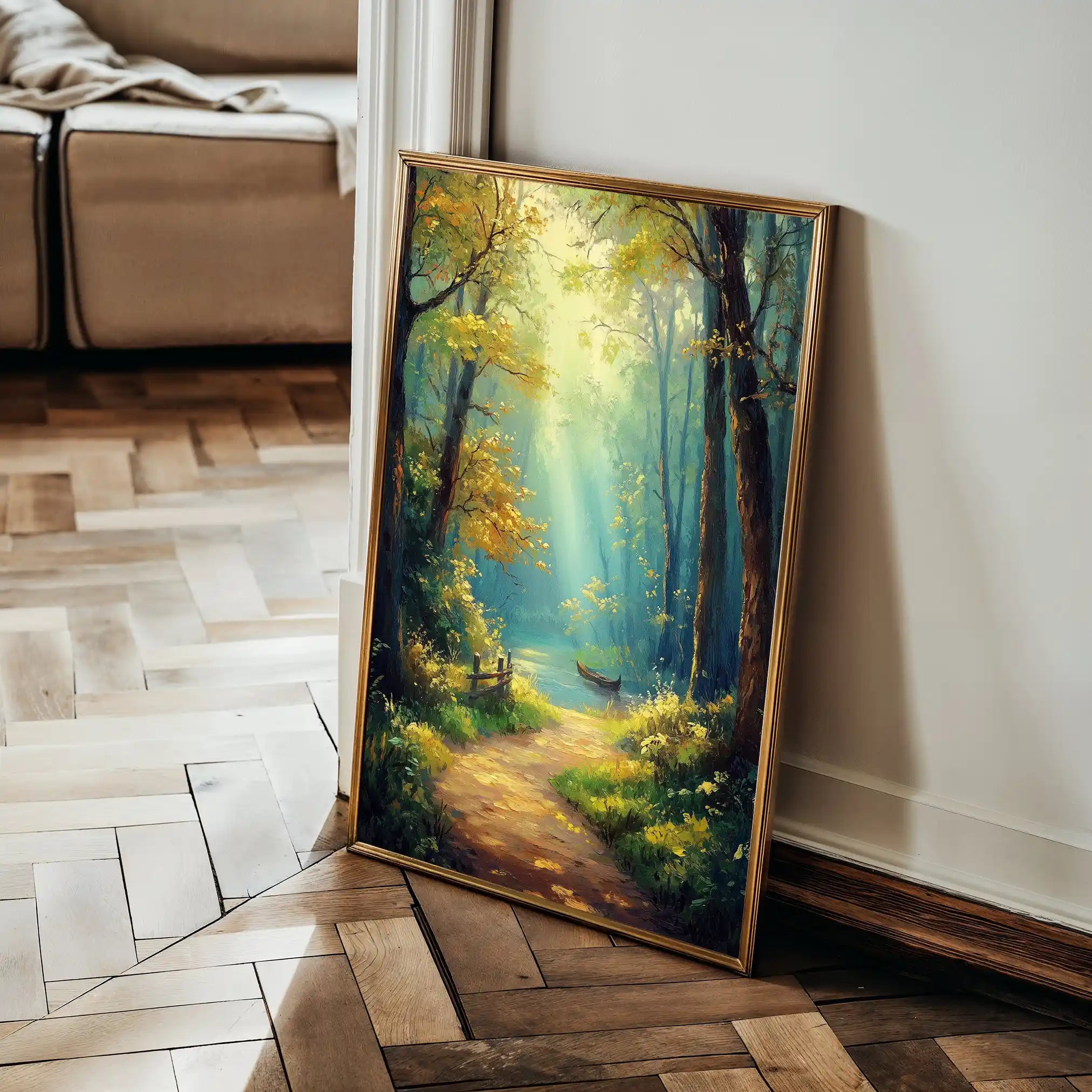 Landscape 462 Canvas Art 90 x 60 cm / Stretched on hidden frame