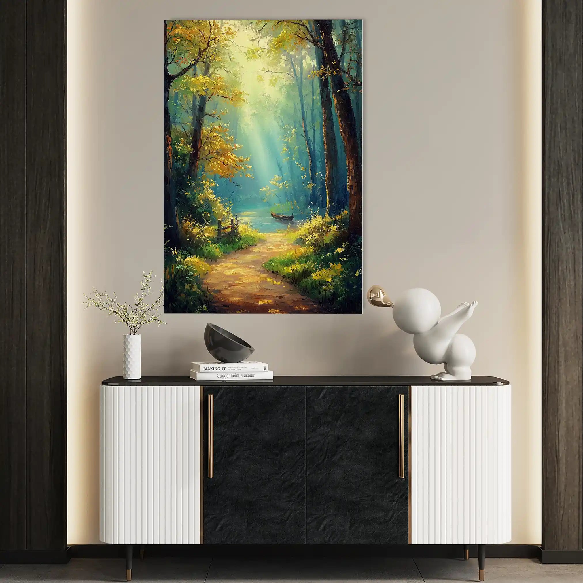 Landscape 462 Canvas Art 90 x 60 cm / Stretched on hidden frame