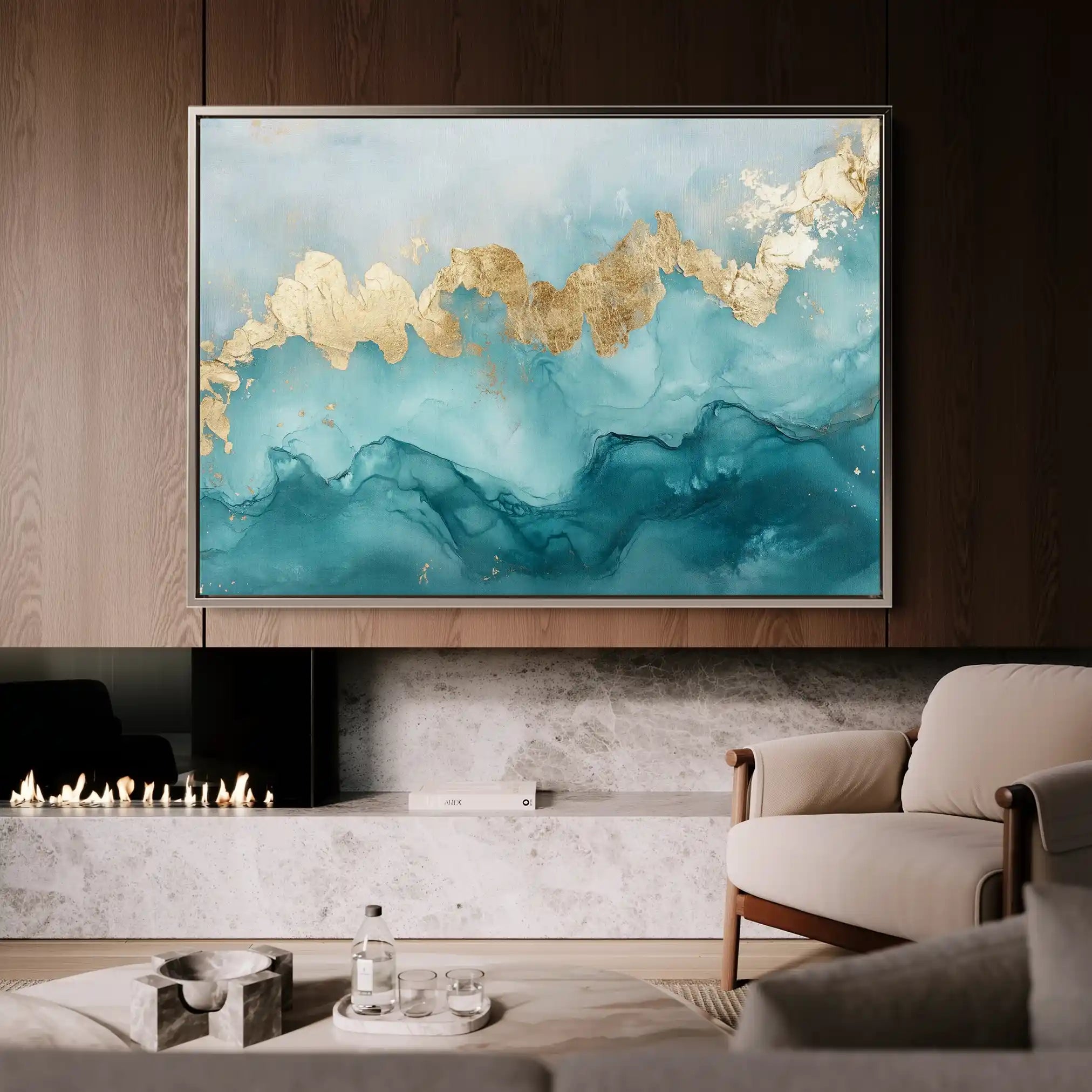 Abstract 463 Canvas Art 60 x 40 cm / Stretched on hidden frame