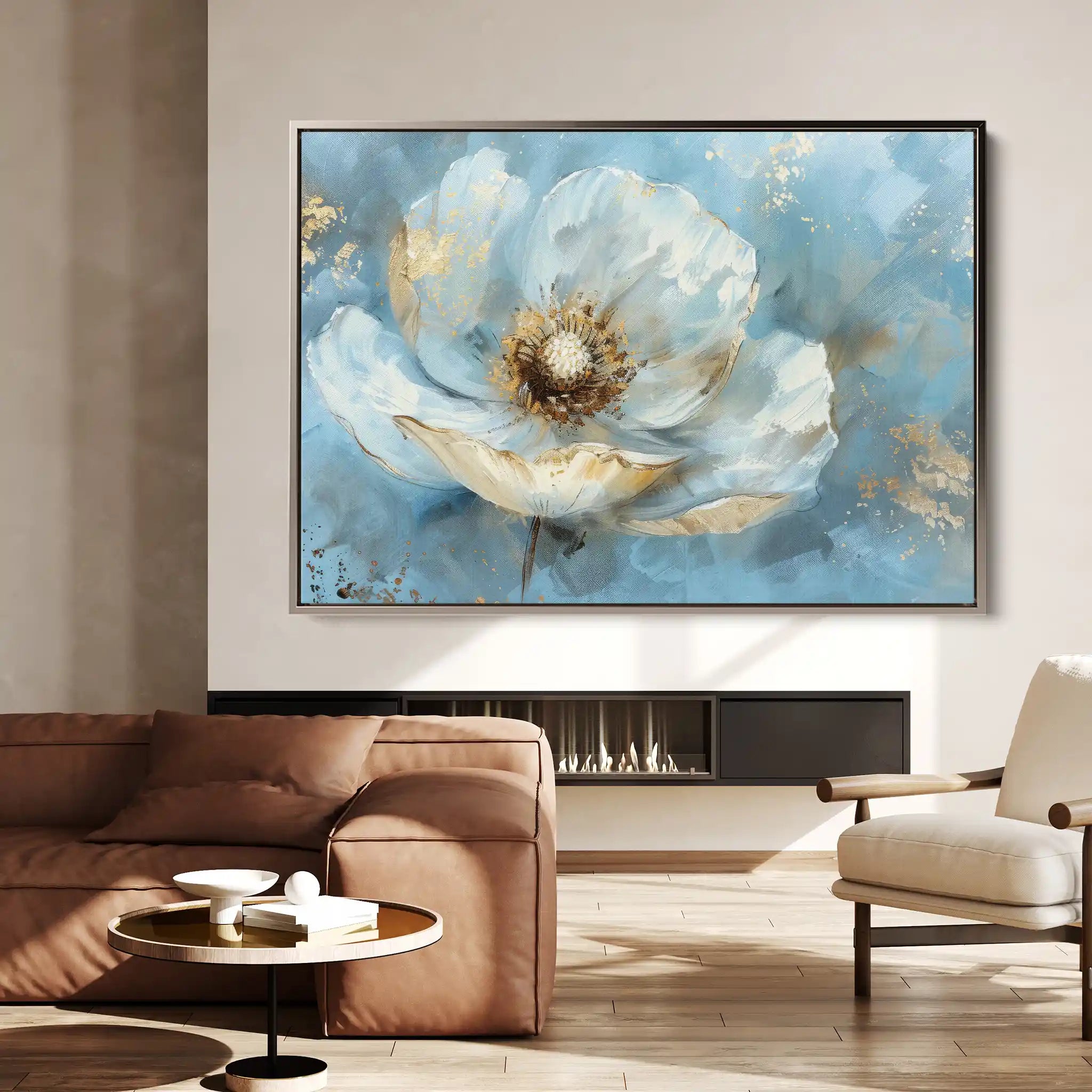 Floral Canvas Wall Art WAD463-F 90 x 60 cm / Stretched on hidden frame