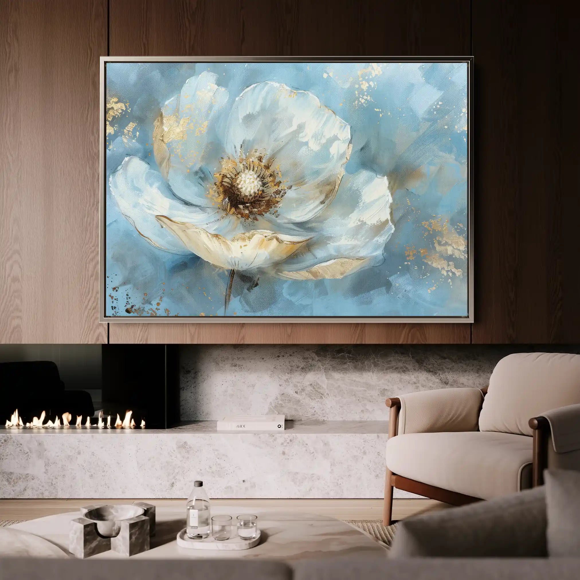 Floral Canvas Wall Art WAD463-F 90 x 60 cm / Stretched on hidden frame