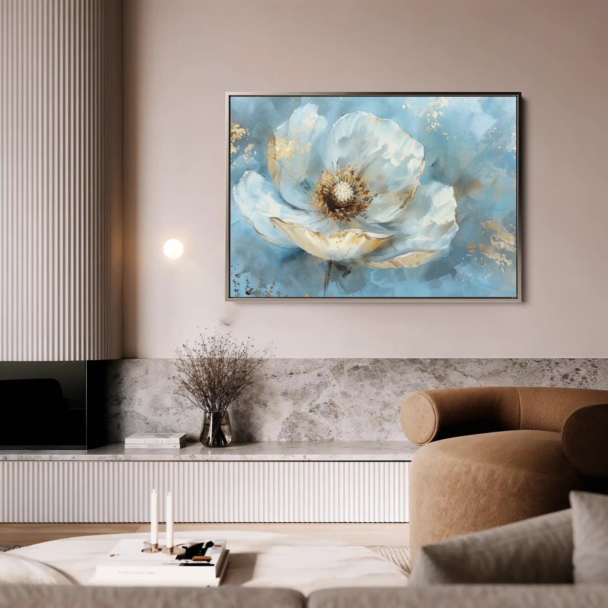 Floral Canvas Wall Art WAD463-F 90 x 60 cm / Stretched on hidden frame