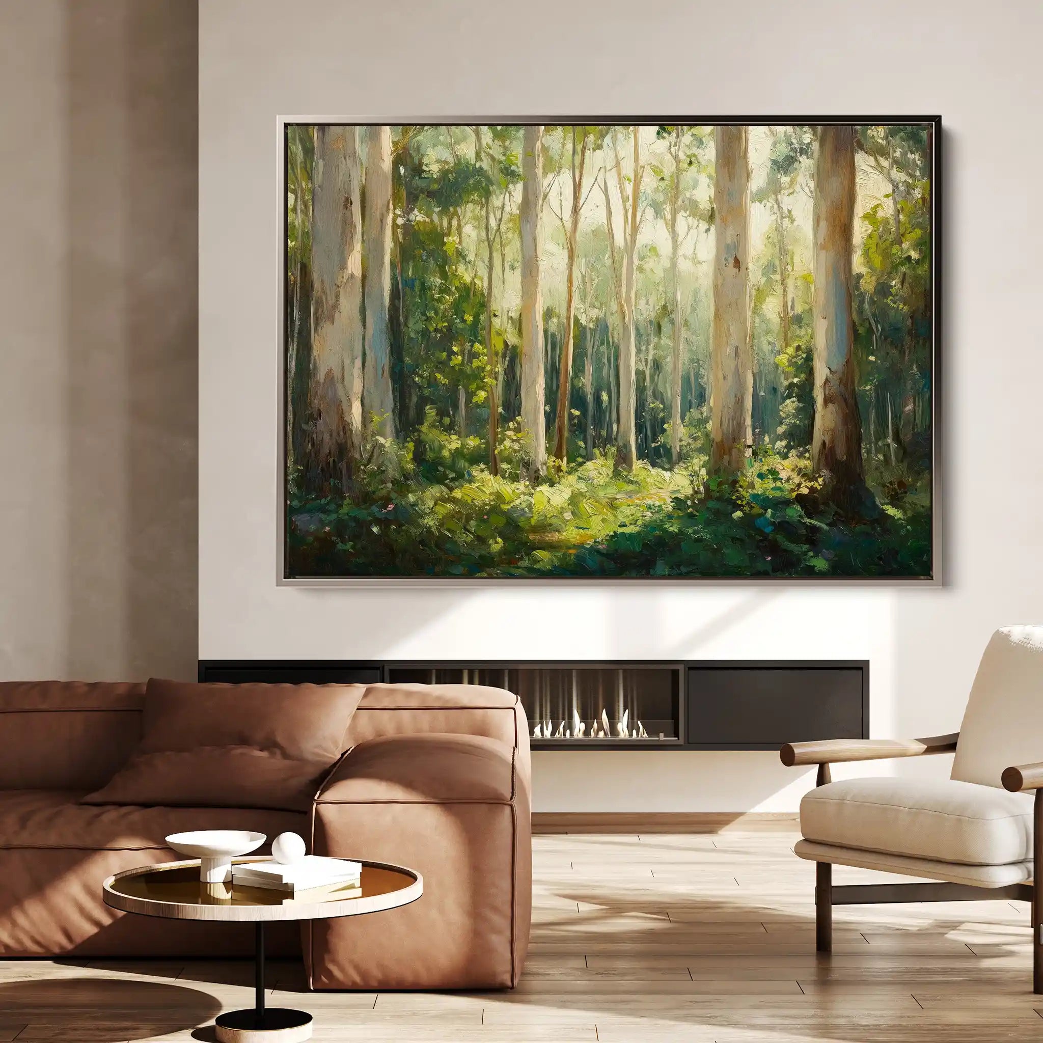Landscape 463 Canvas Art 90 x 60 cm / Stretched on hidden frame