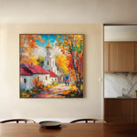 Landscape 464 Canvas Art 80 x 80 cm / Stretched on hidden frame