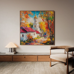 Landscape 464 Canvas Art 80 x 80 cm / Stretched on hidden frame